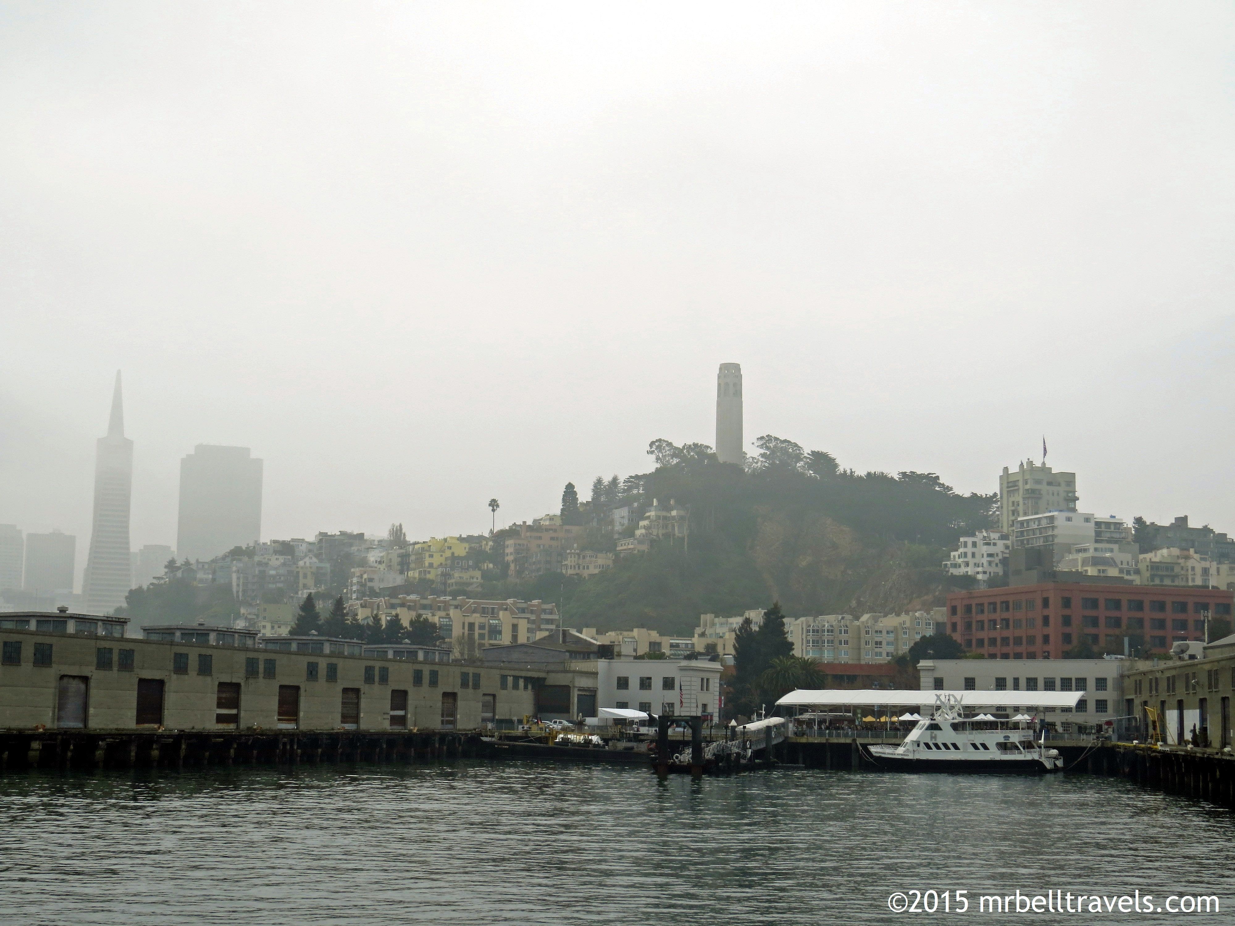 Pier 33 and the San Francisco skyline from the Alcatraz ferry. www ...