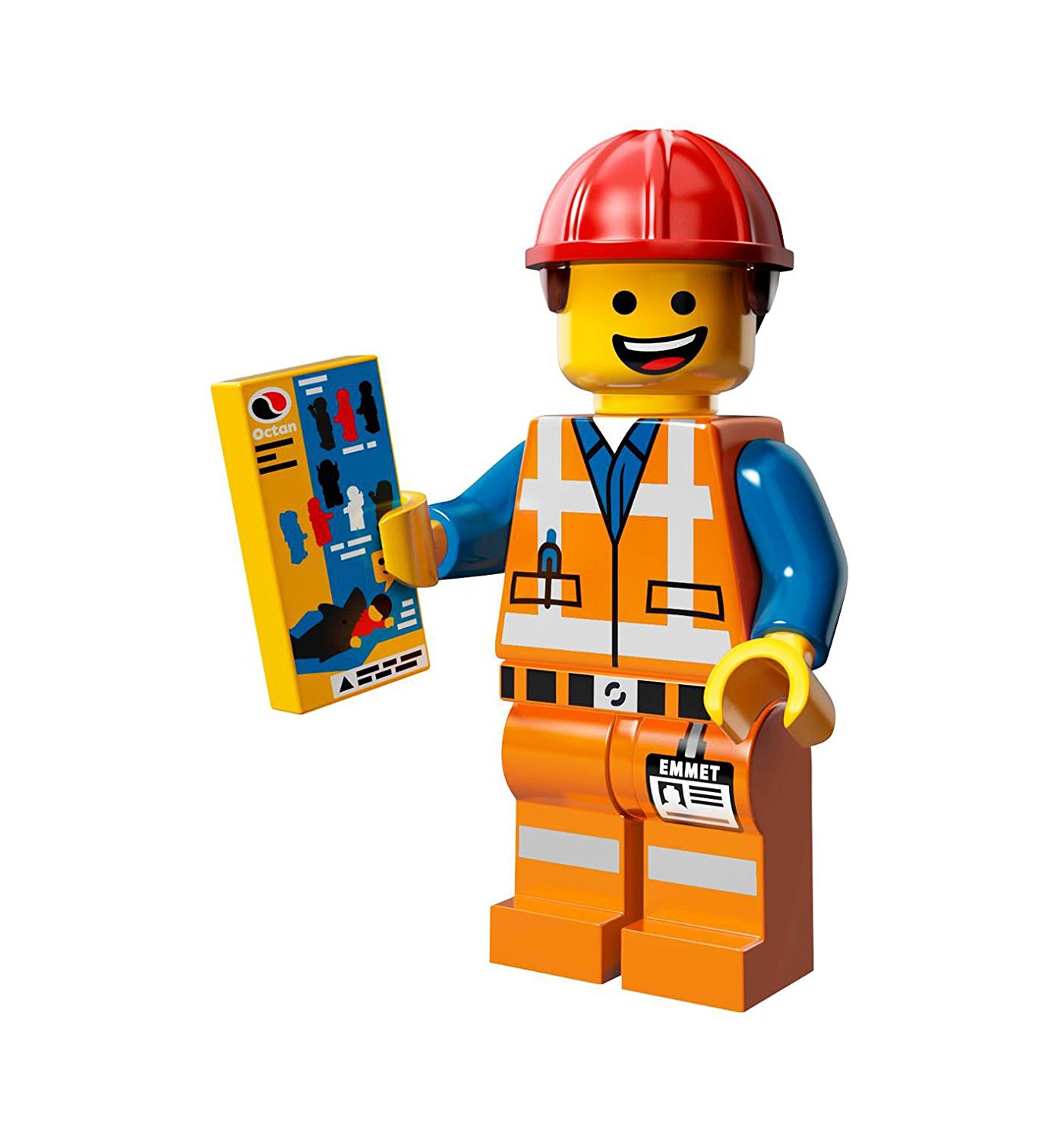Amazon.com: The Lego Movie Emmet Construction Worker Minifigure ...
