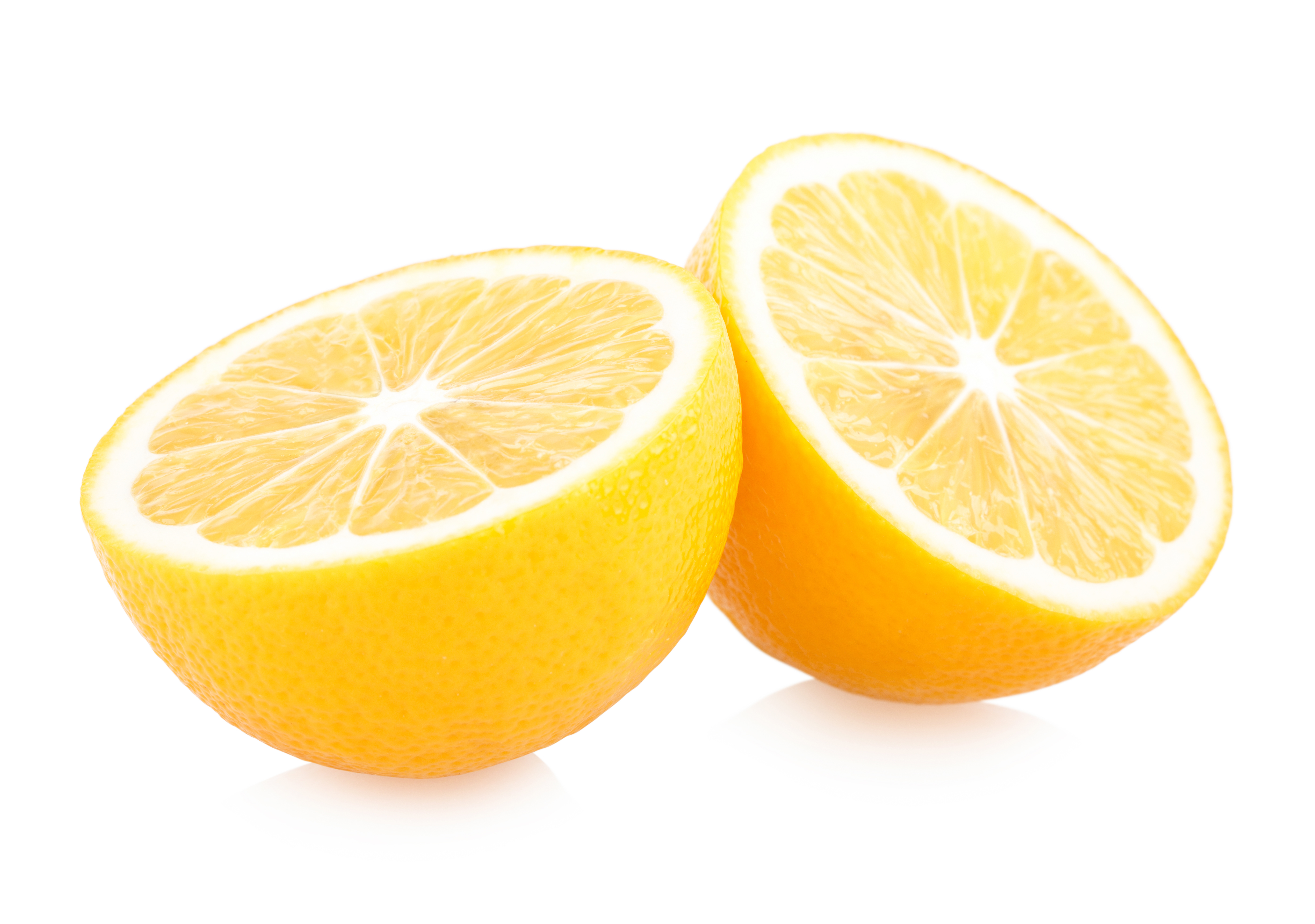 Lemon cut in half photo