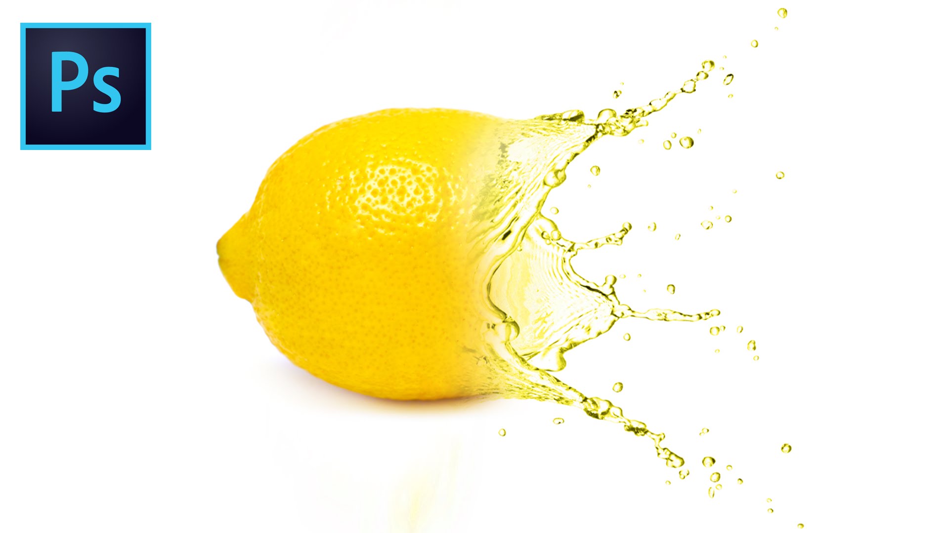 Photoshop: Lemon Water Splash Deutsch - YouTube
