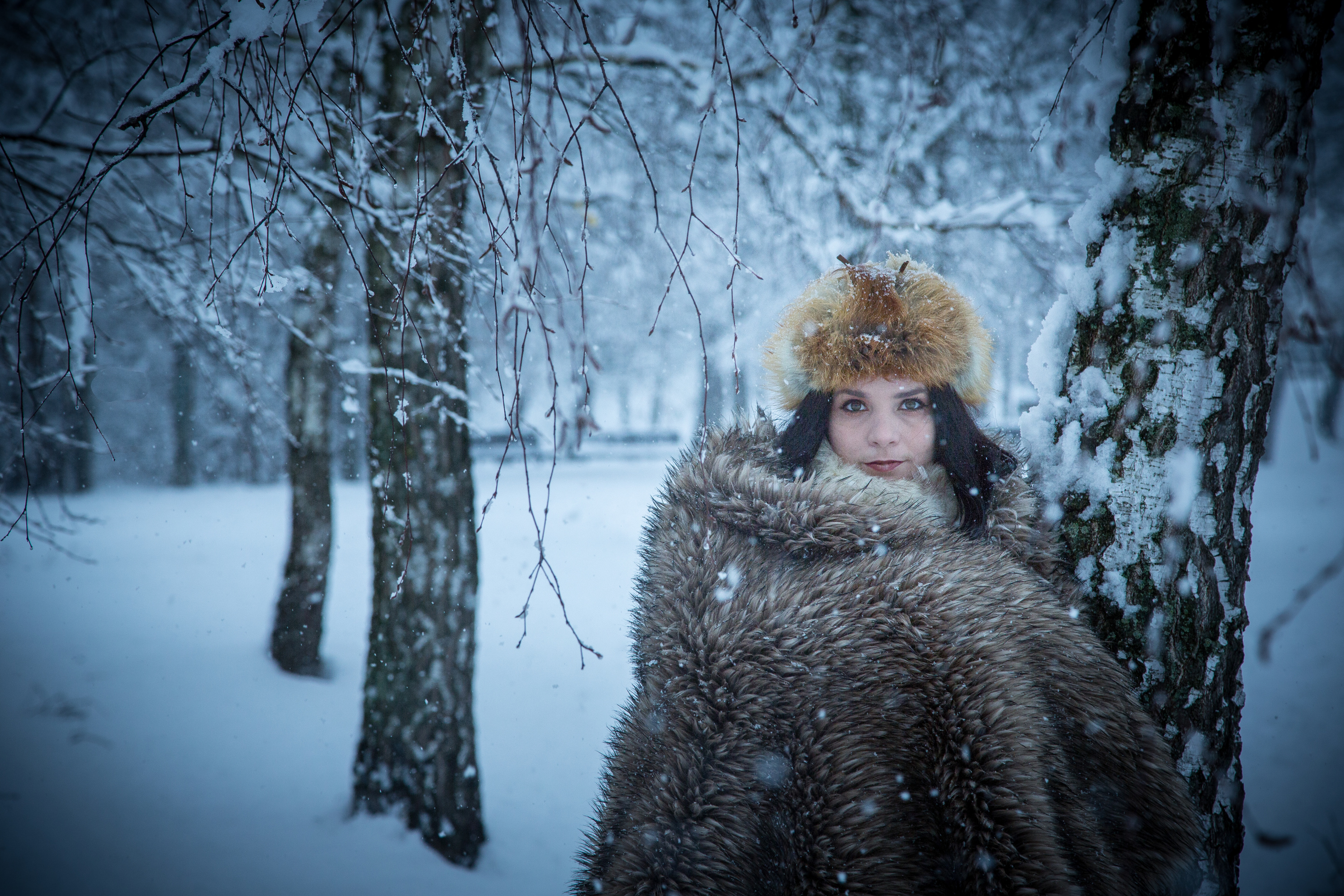 Lenka - blue winter photo