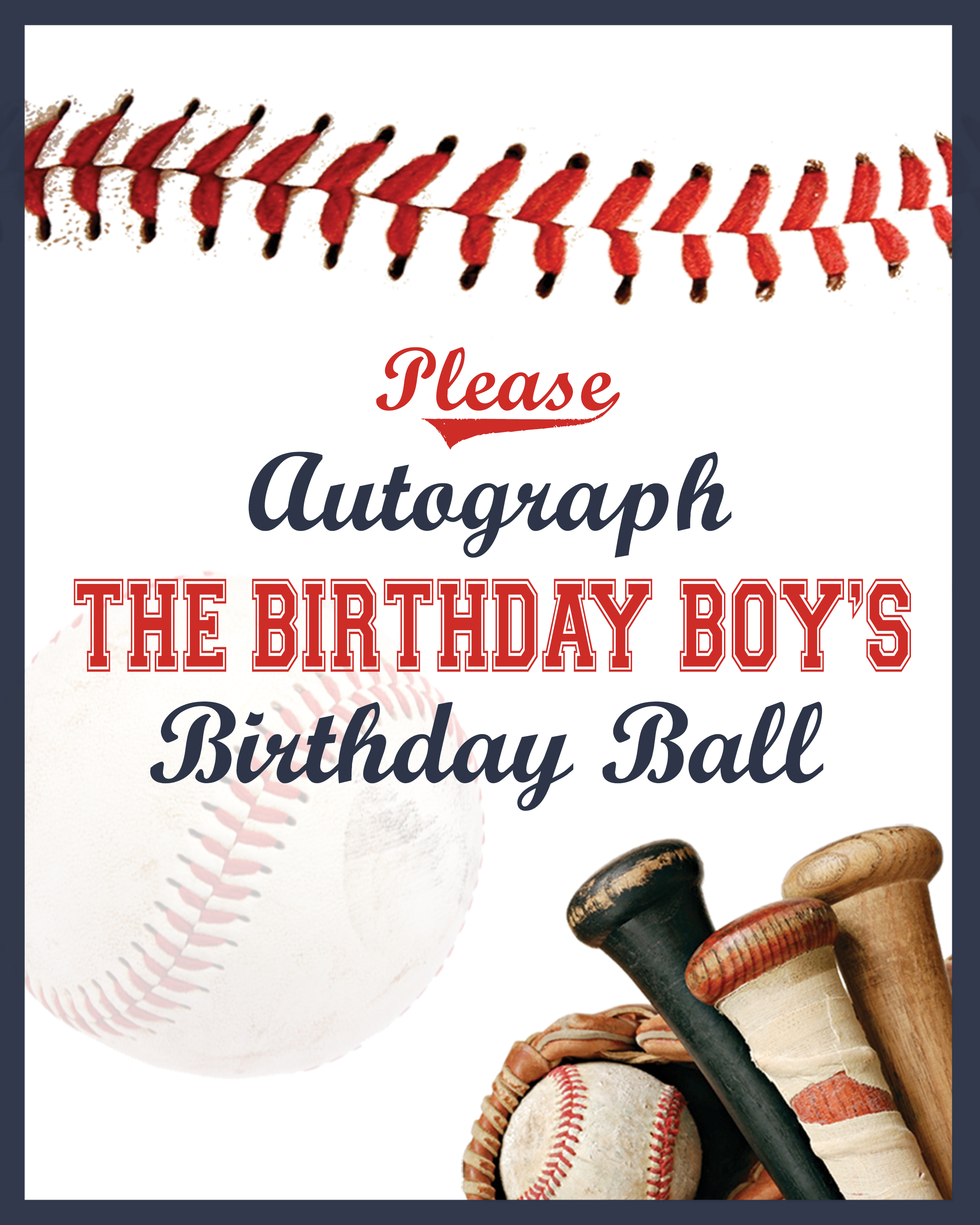 Everyday Party Magazine Let's Play Ball Printable Baseball Signs ...
