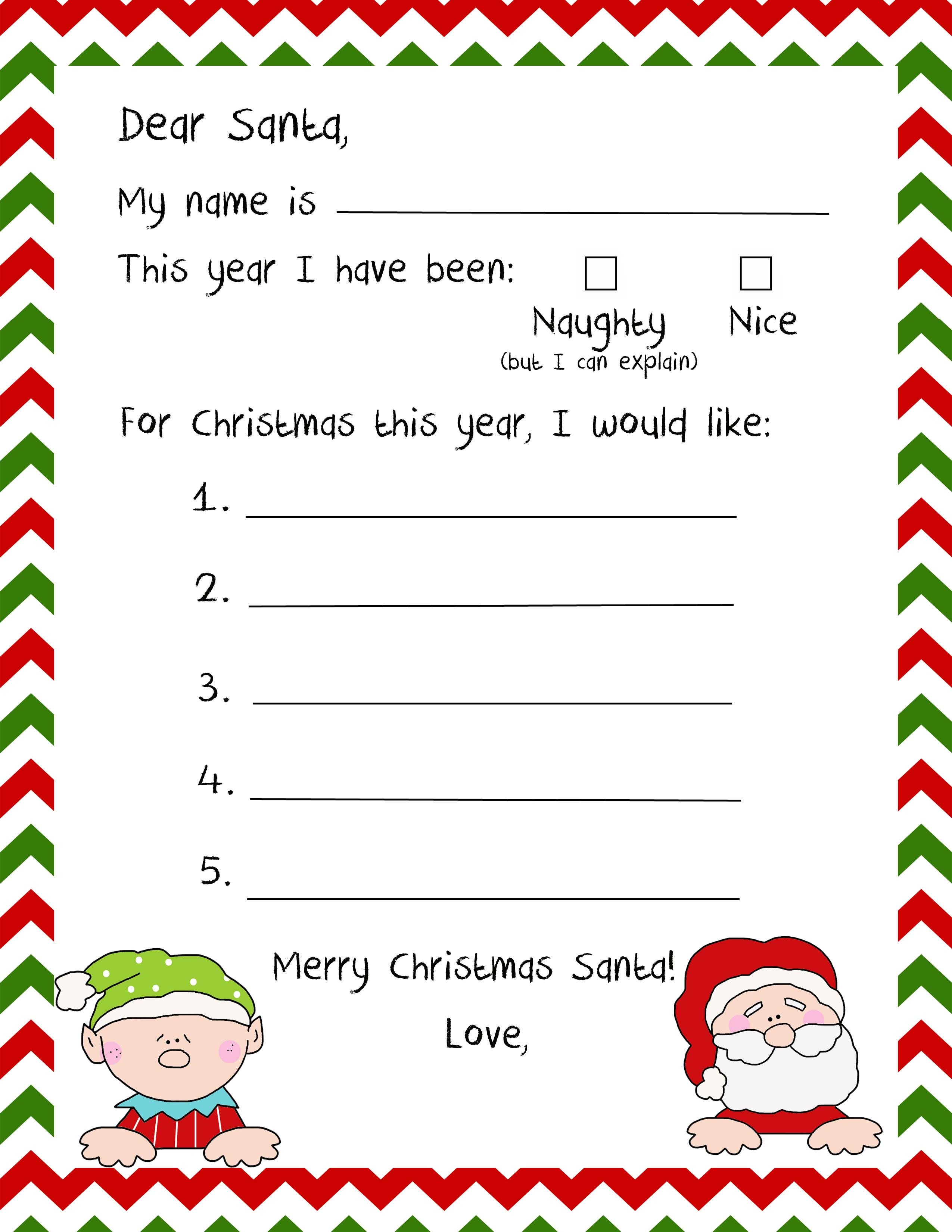 20 Letters To Santa And Printable Envelopes – Christmas Wishes ...