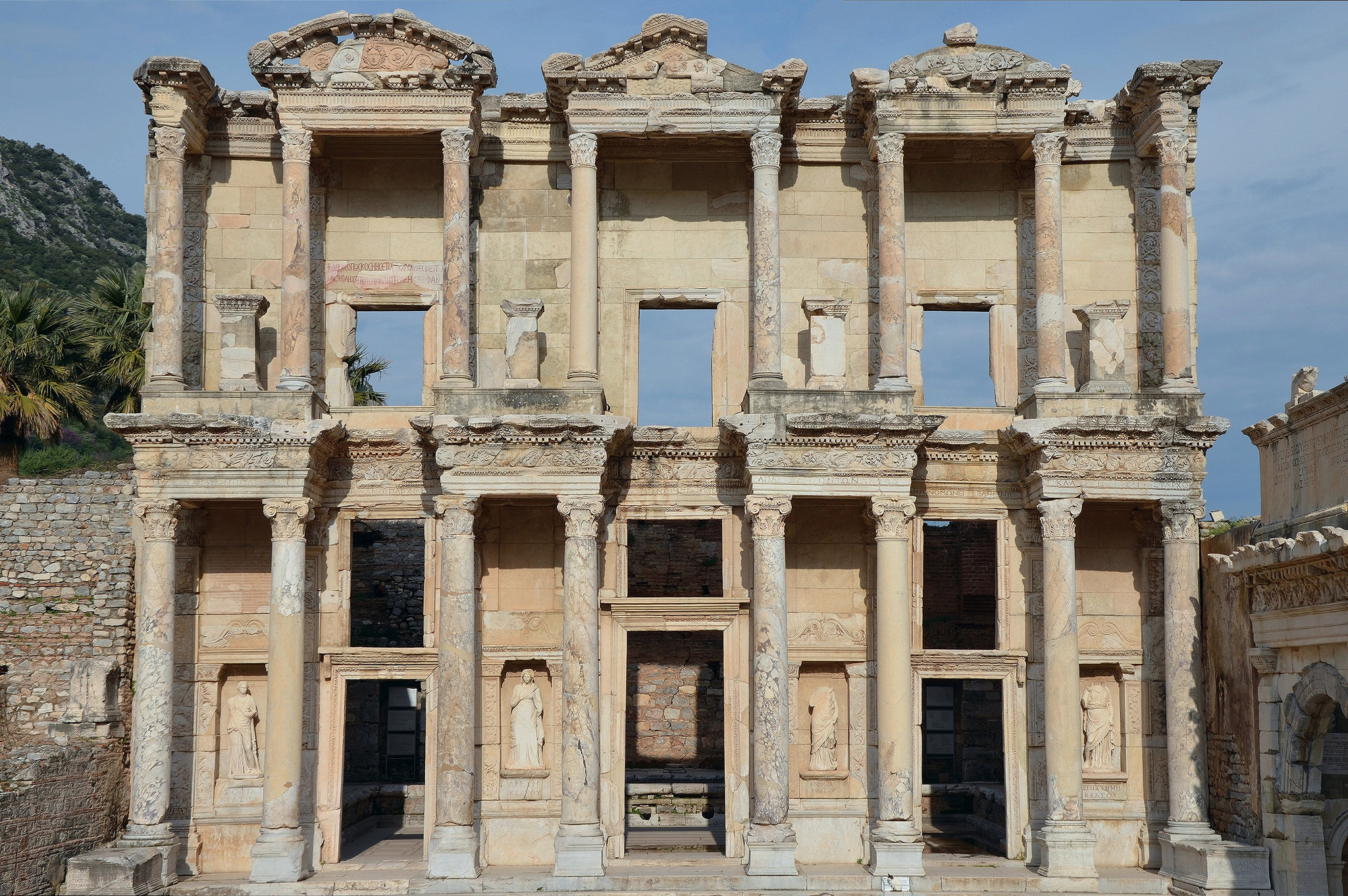 The Library of Celsus at Ephesus (Illustration) - Ancient History ...