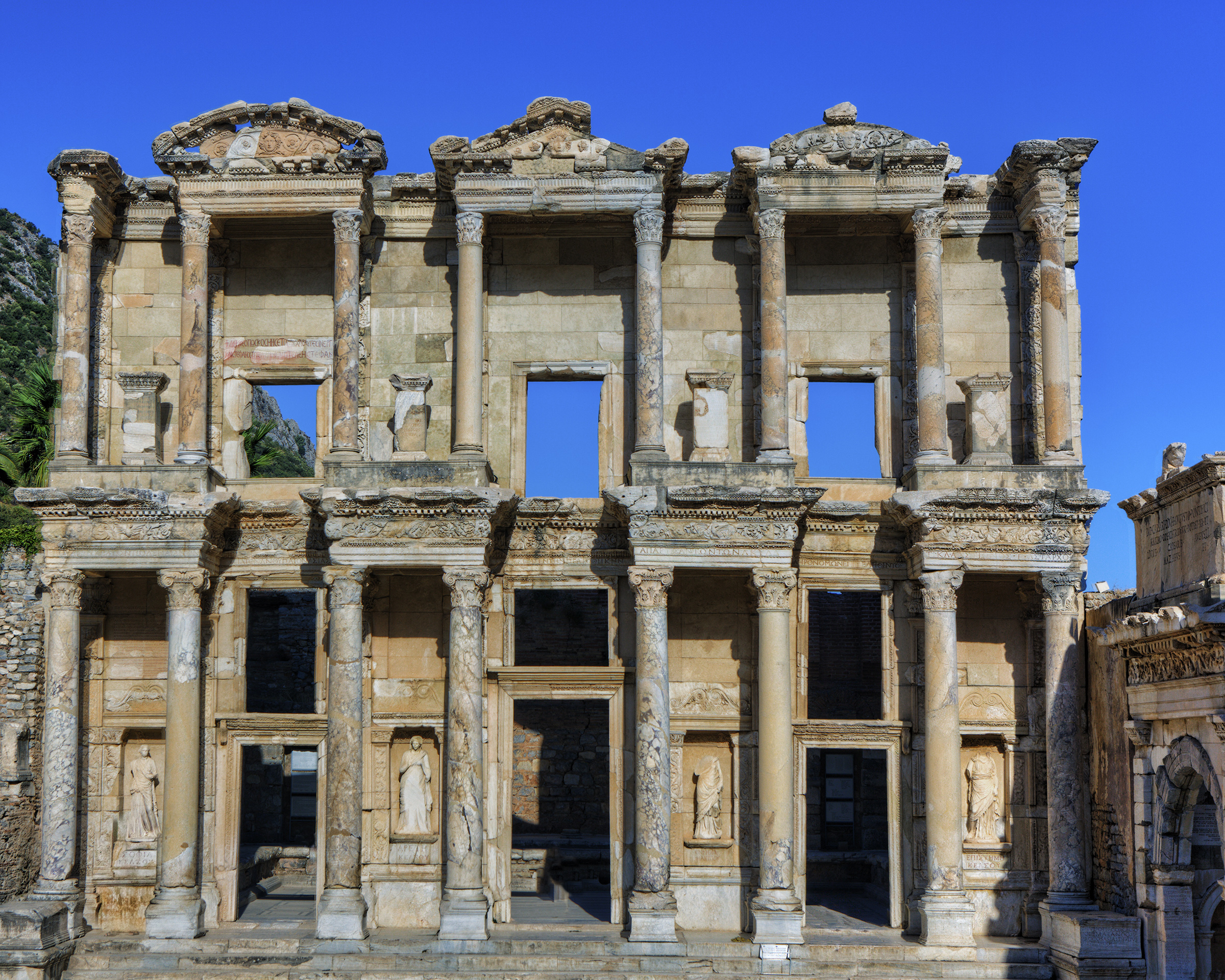 Library of Celsus, Celsus, Ephesus, Historic, History, HQ Photo