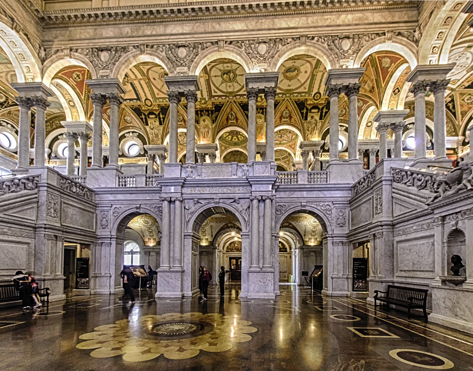 library of congress | HDR image of the lobby of The Library of ...