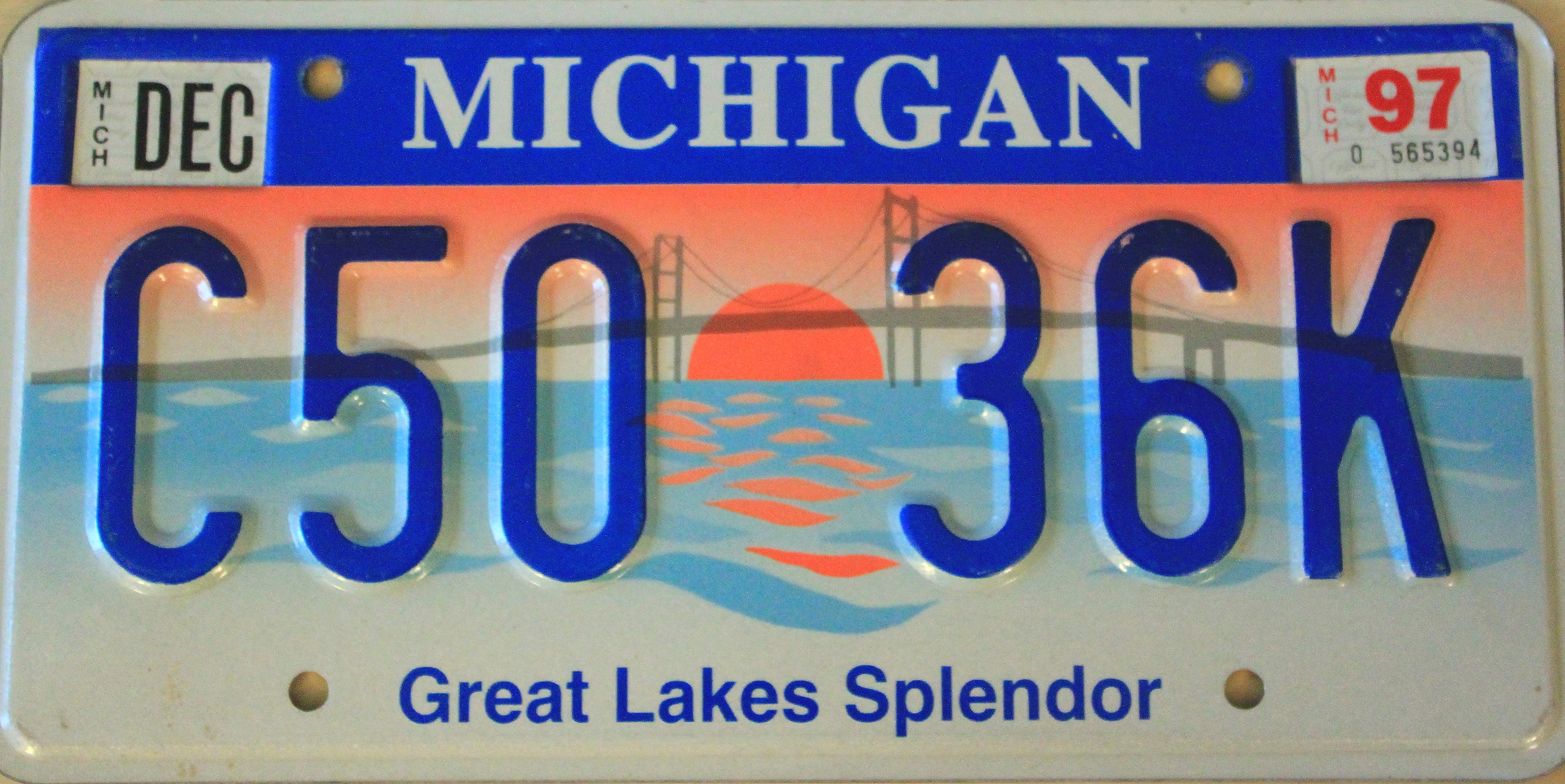 File:Michigan Great Lakes Splendor License Plate.JPG - Wikimedia Commons