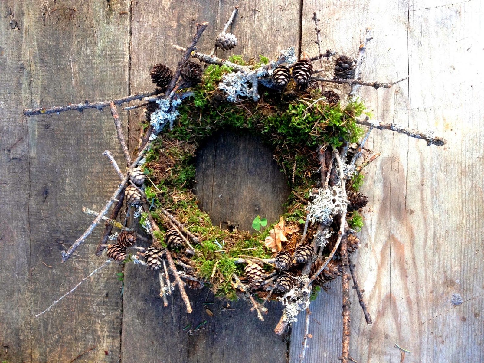 Moss, lichen and twig wreath - Mooskranz | wreaths | Pinterest ...