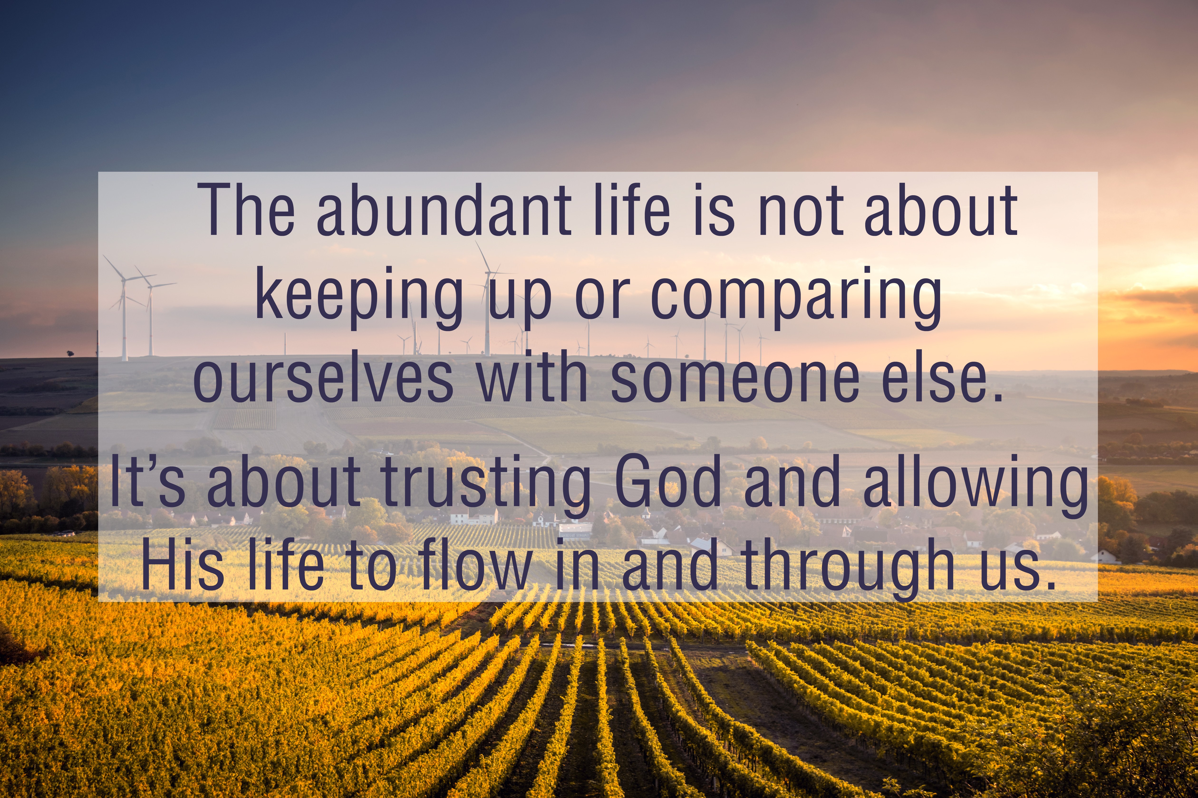 What Is The Abundant Life? -