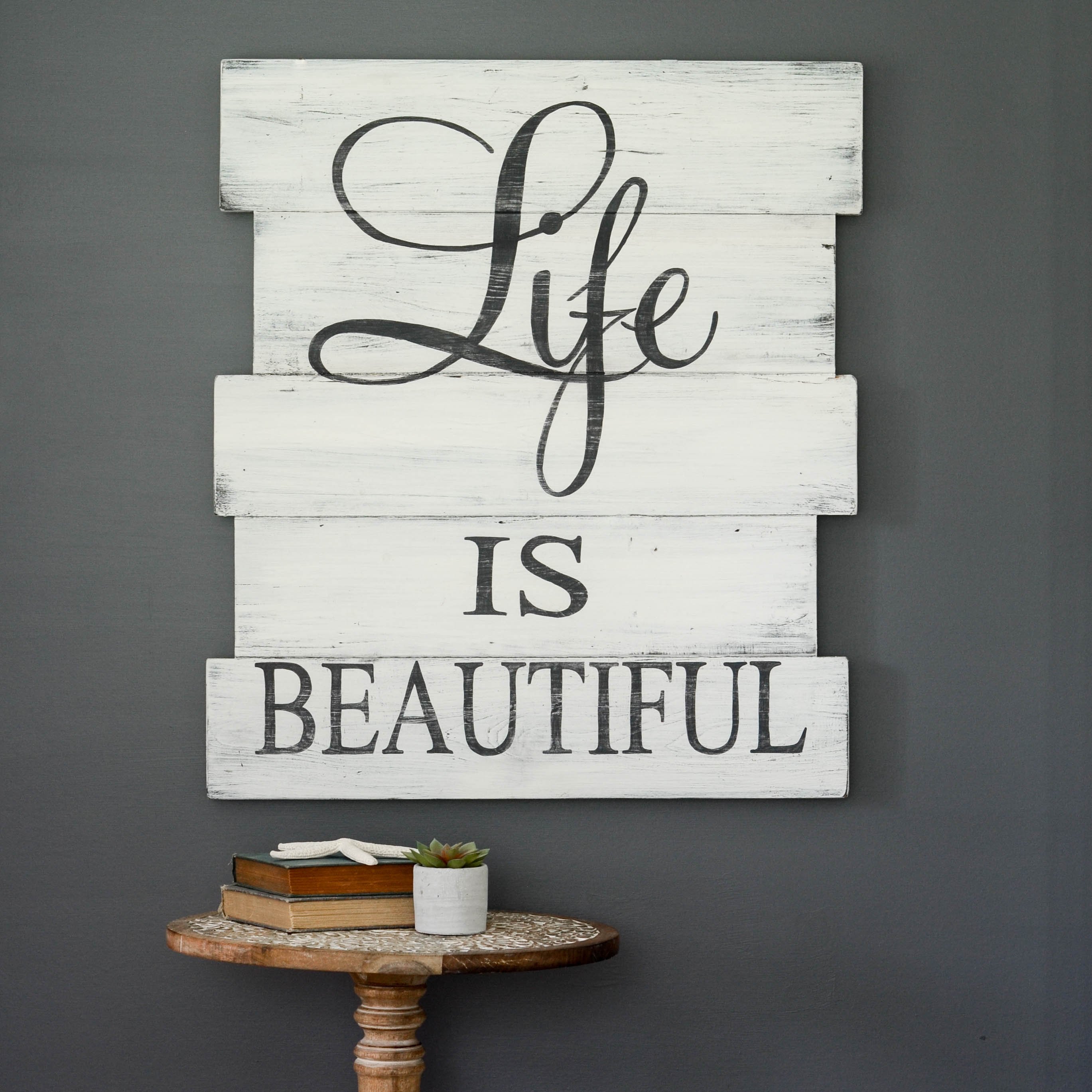 Life Is Beautiful Sign - Aimee Weaver Designs, LLC