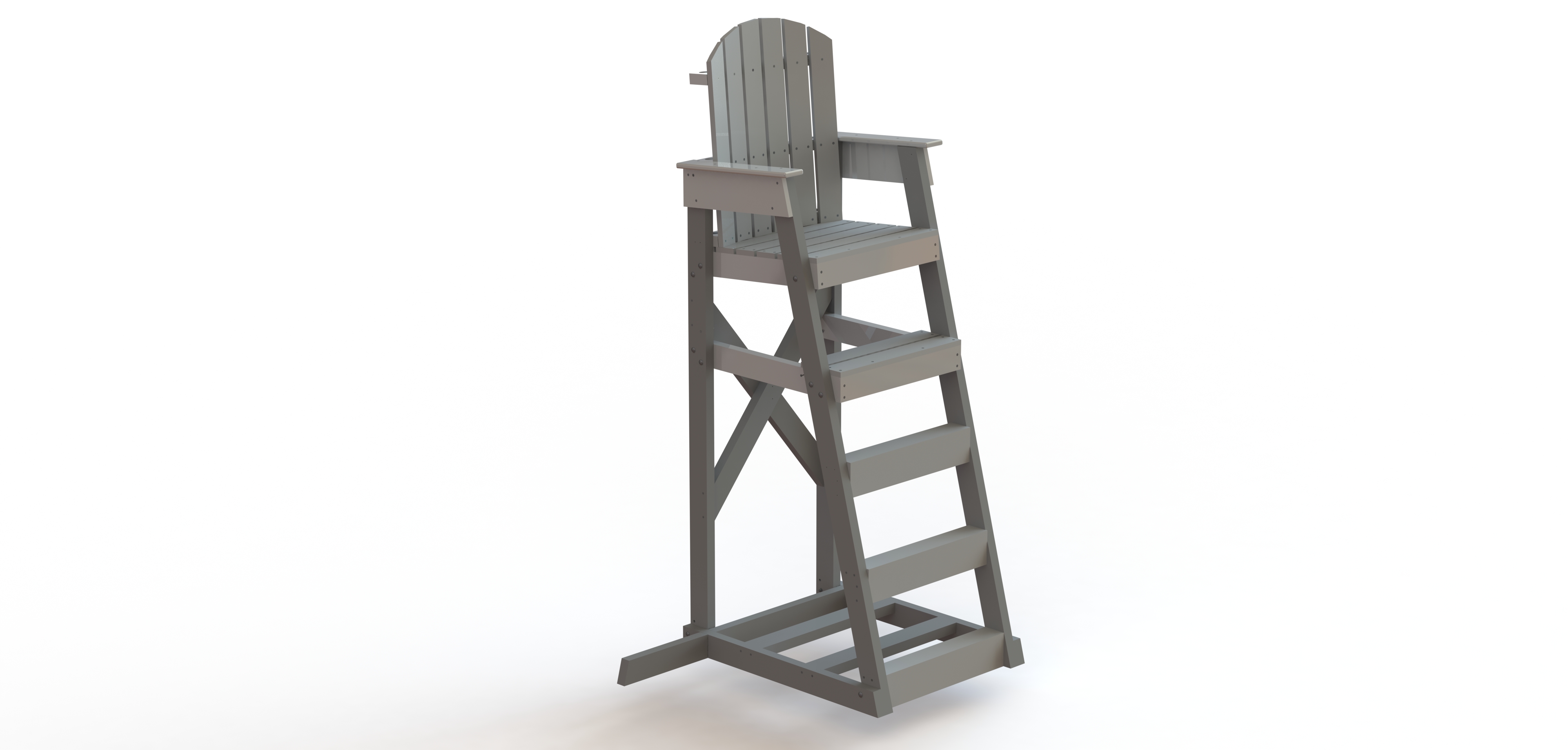 Mendota Lifeguard Chair 5' - Recycled - Spectrum Products