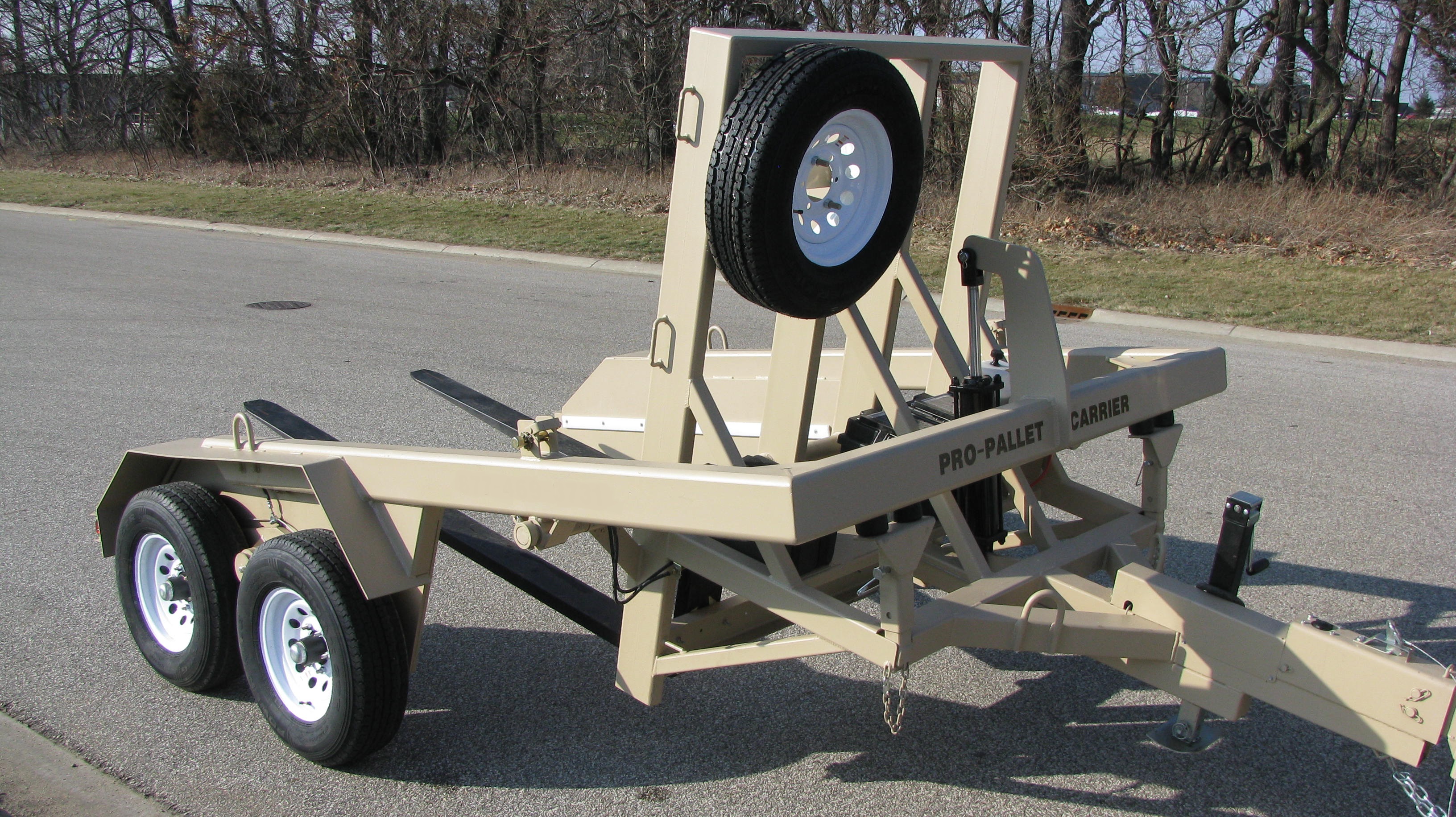 Adjustable Fork Pallet Trailers | Perimeter Security Products