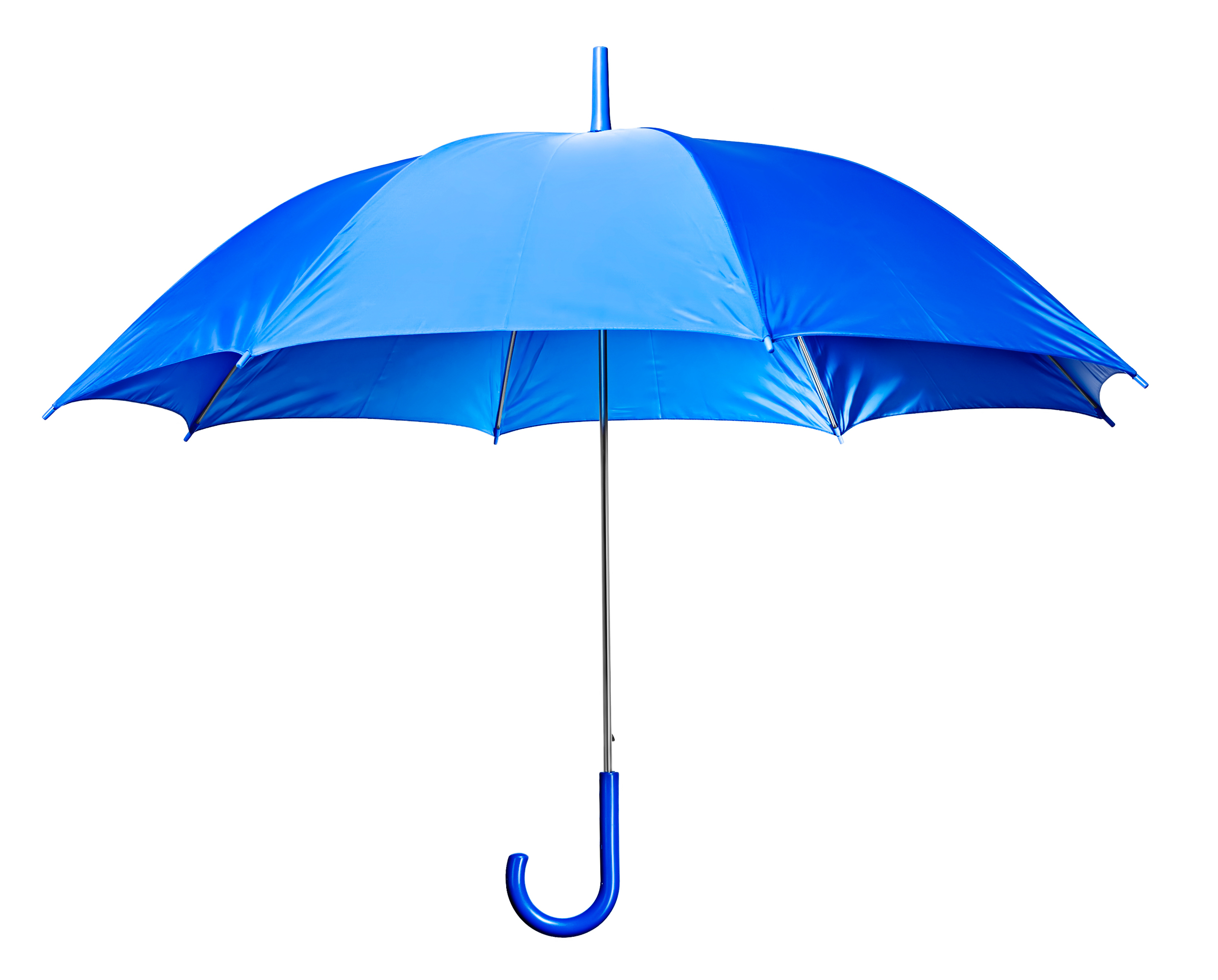 Light blue open umbrella photo