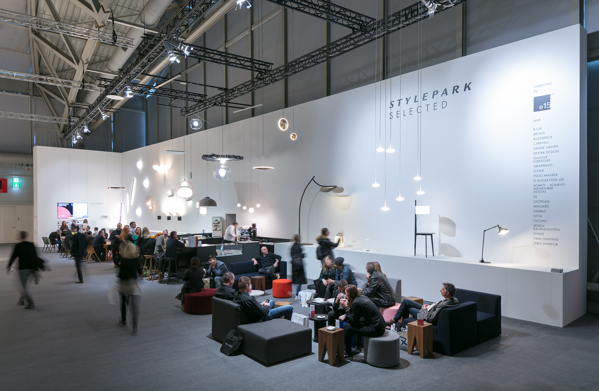 The stand of Stylepark Selected at the Light + Building 2018 | STYLEPARK