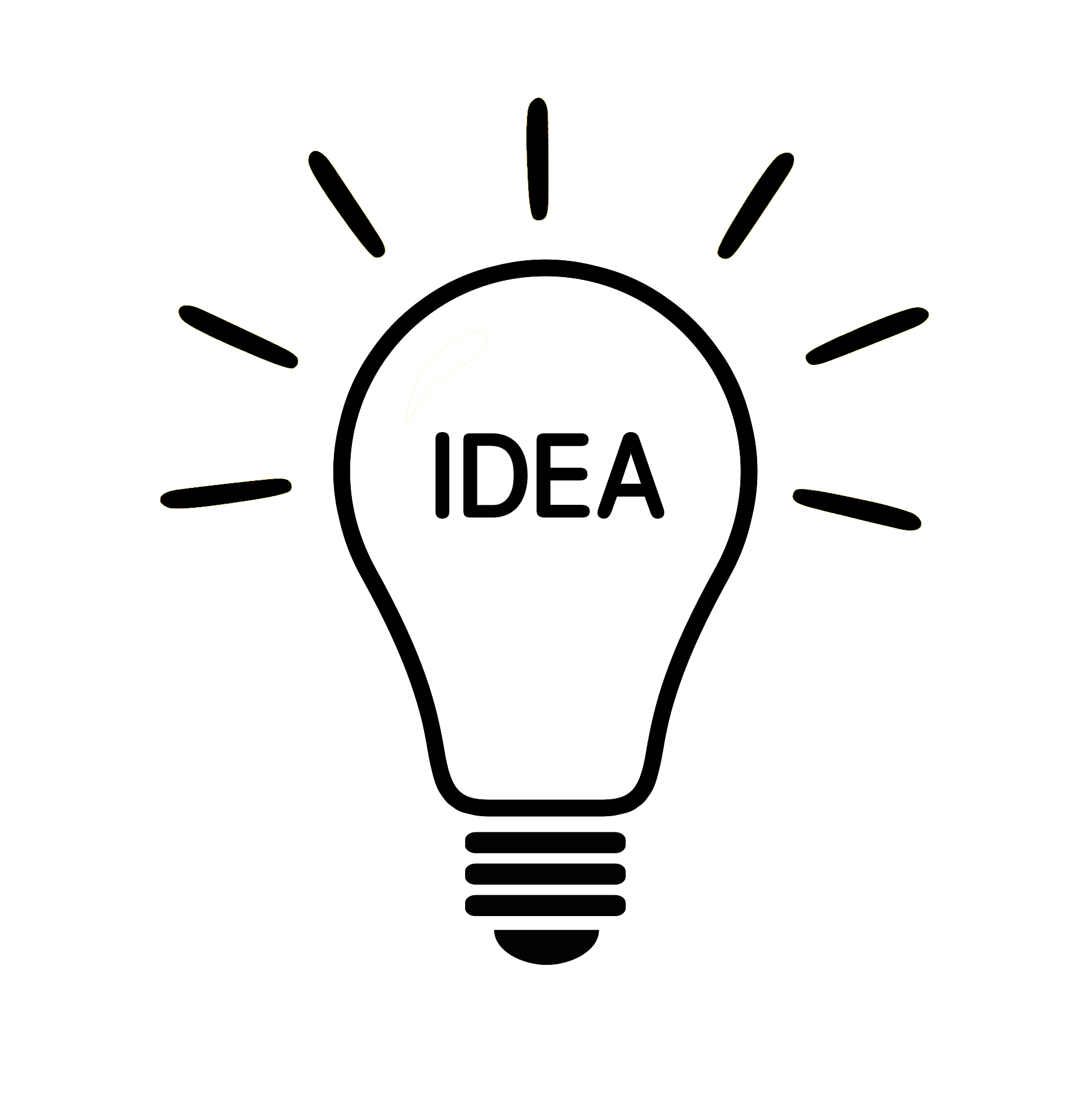 Light bulb idea vector photo