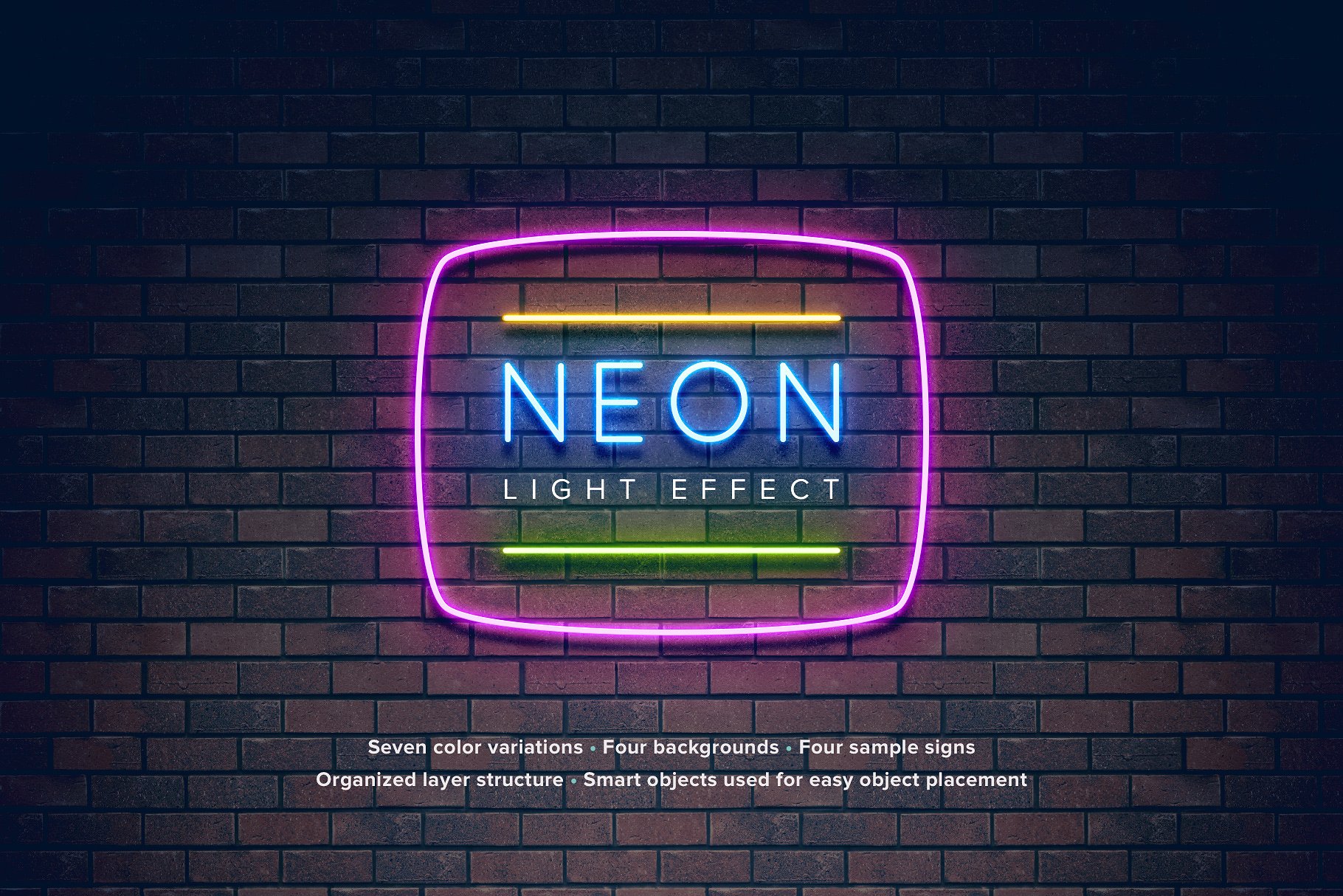 Neon Light Effect ~ Graphics ~ Creative Market