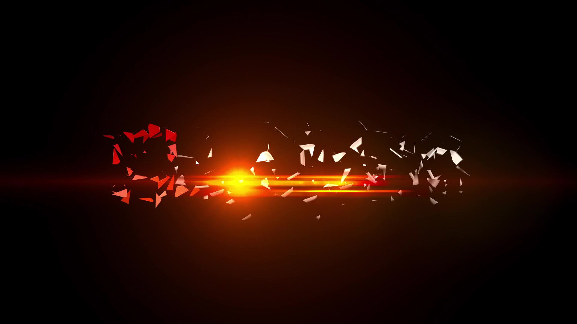 After Effects: Fire Red Light Elegant 3D Shatter Logo Reveal Dark ...