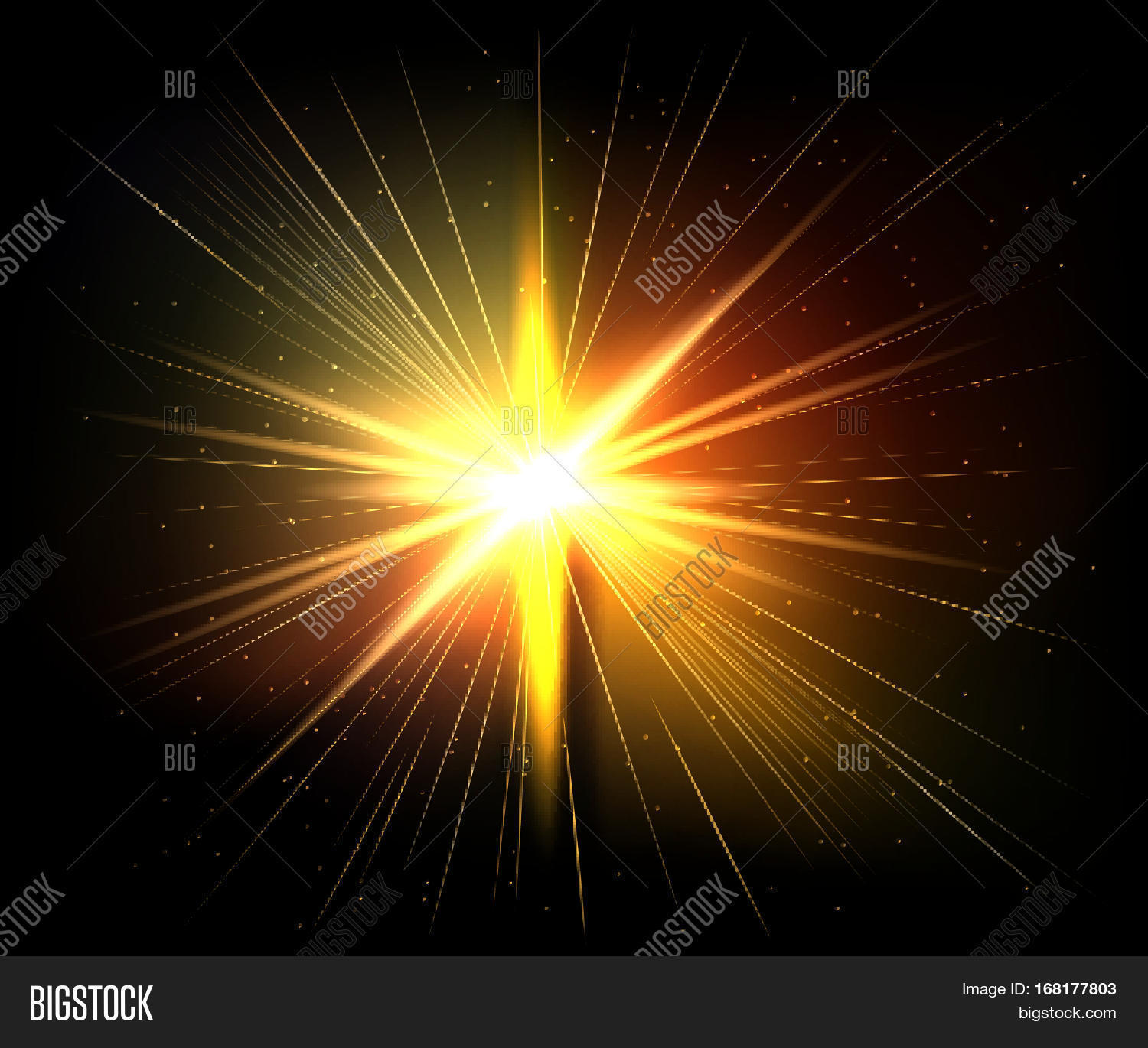 Spark Vector Light Effects. Golden Vector & Photo | Bigstock