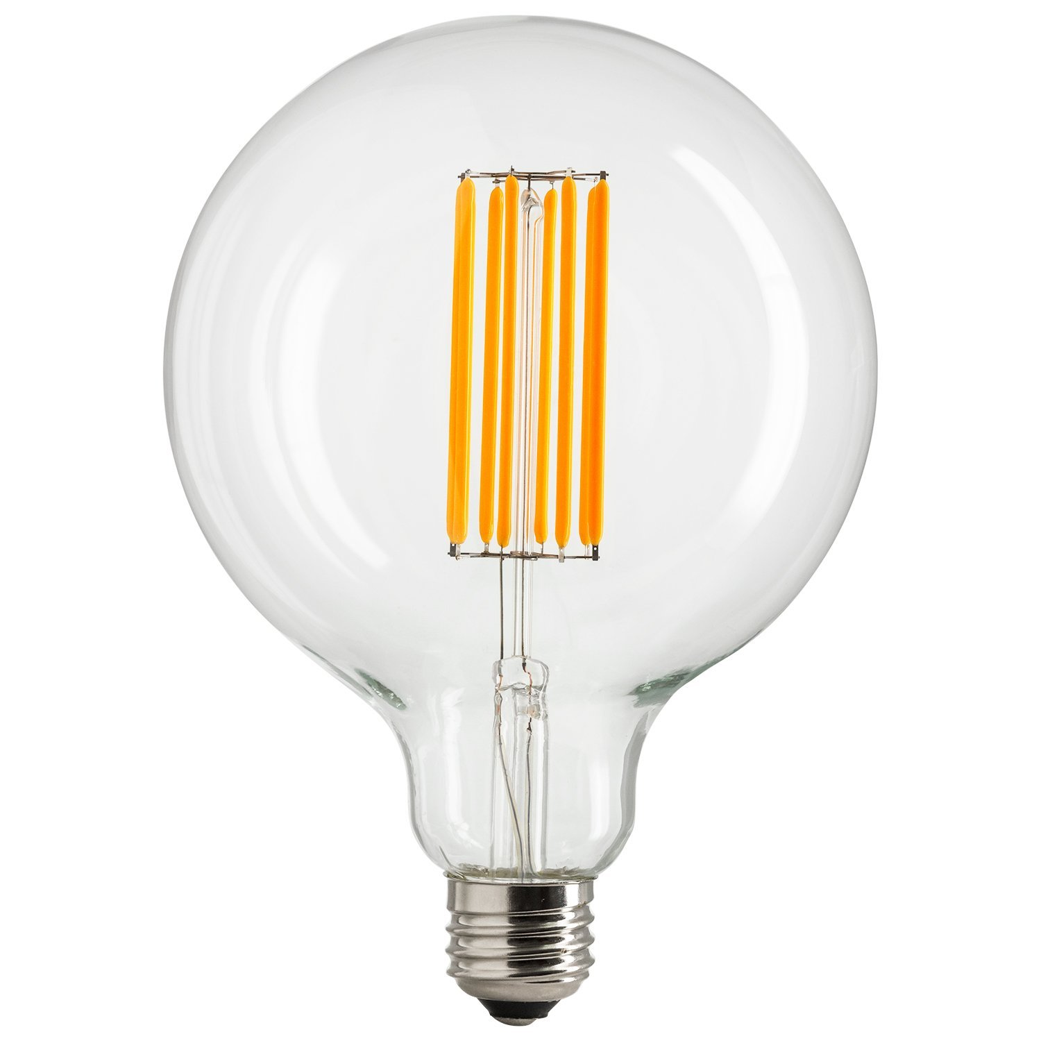 Sunlite G30/LED/AQ/8W/CL/22K/LONG Vintage G30 Globe 8W Light Bulb ...