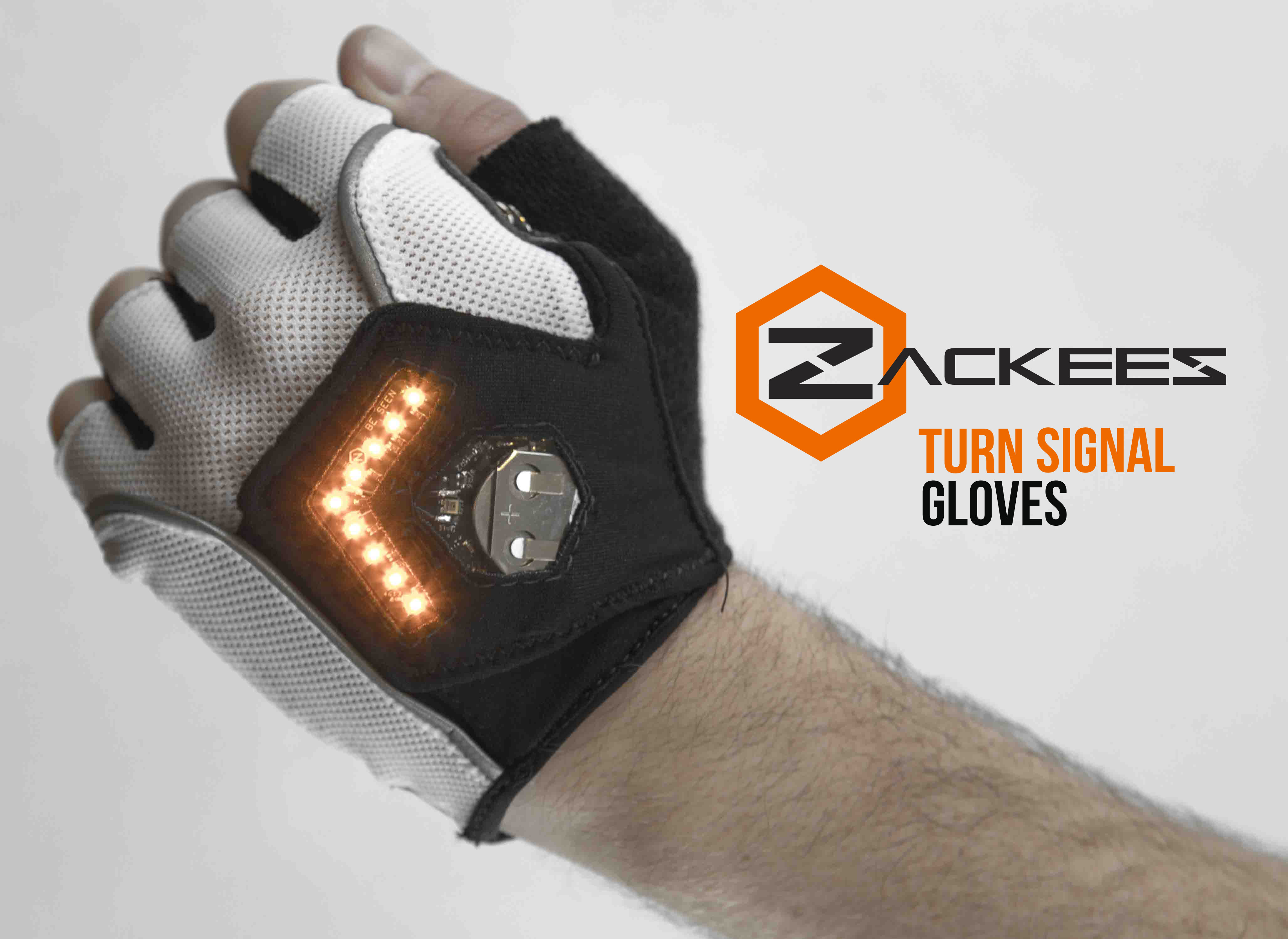 Zackees™ Turn Signal Cycling Gloves