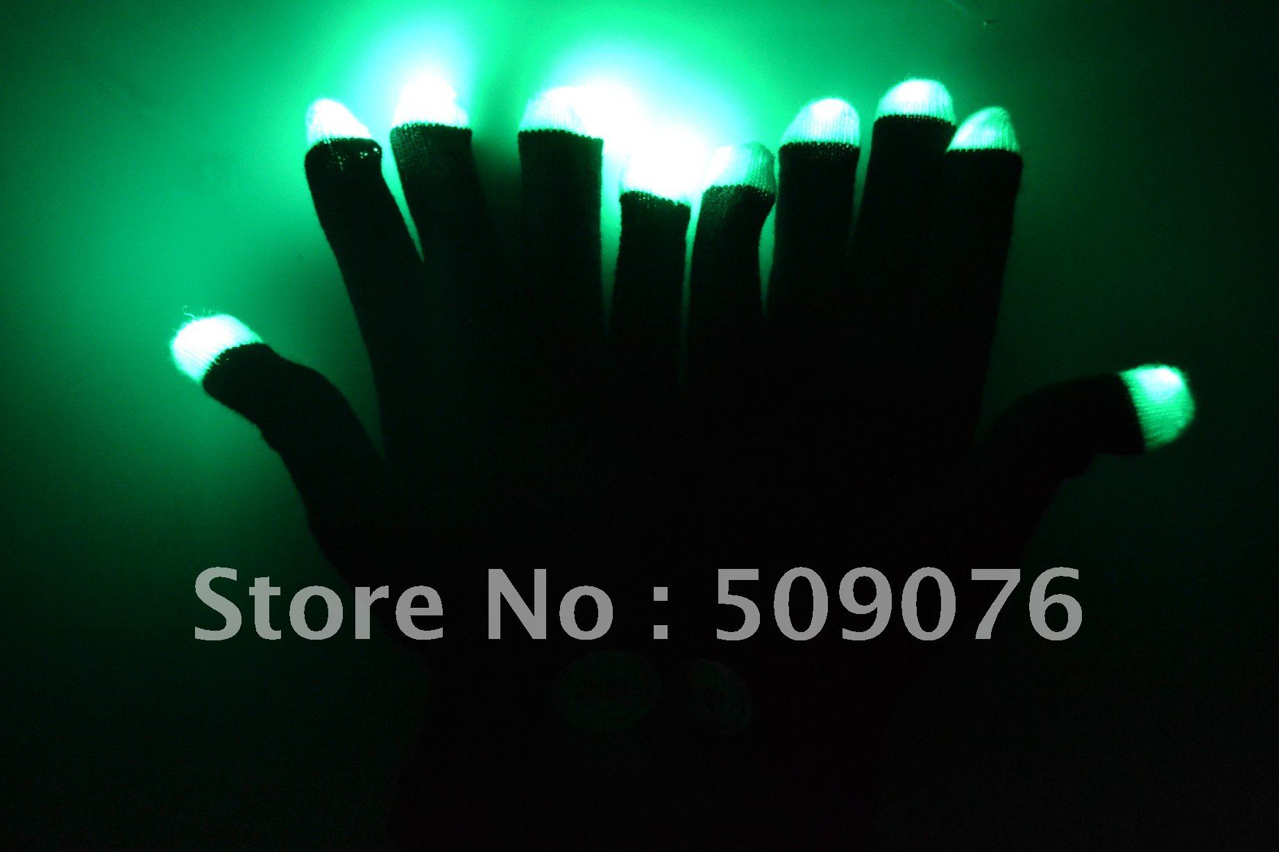 Free shipping 100pcs(50pairs)7 Modes color changing led glove rave ...