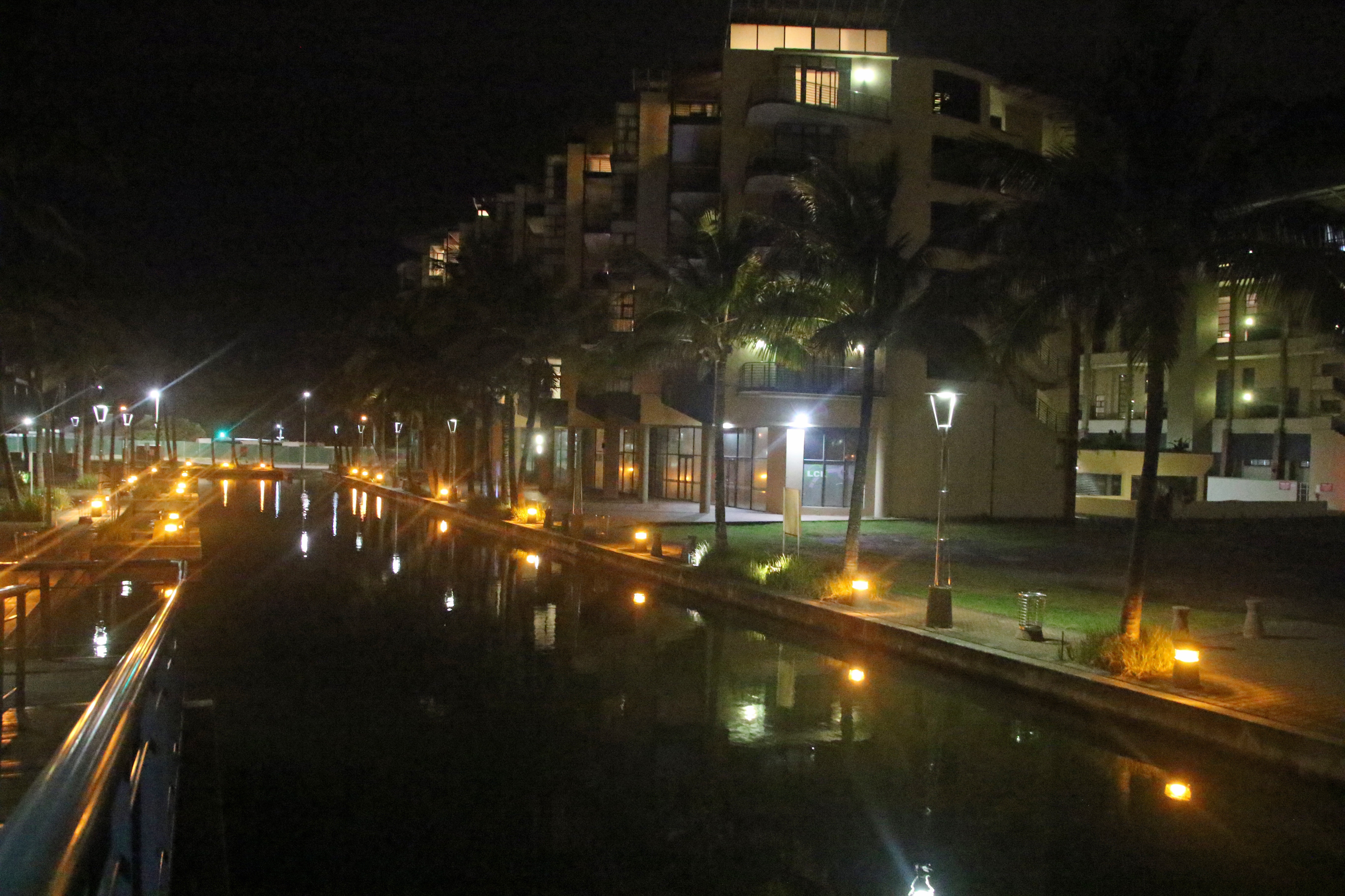 Light reflections in the canal  photo
