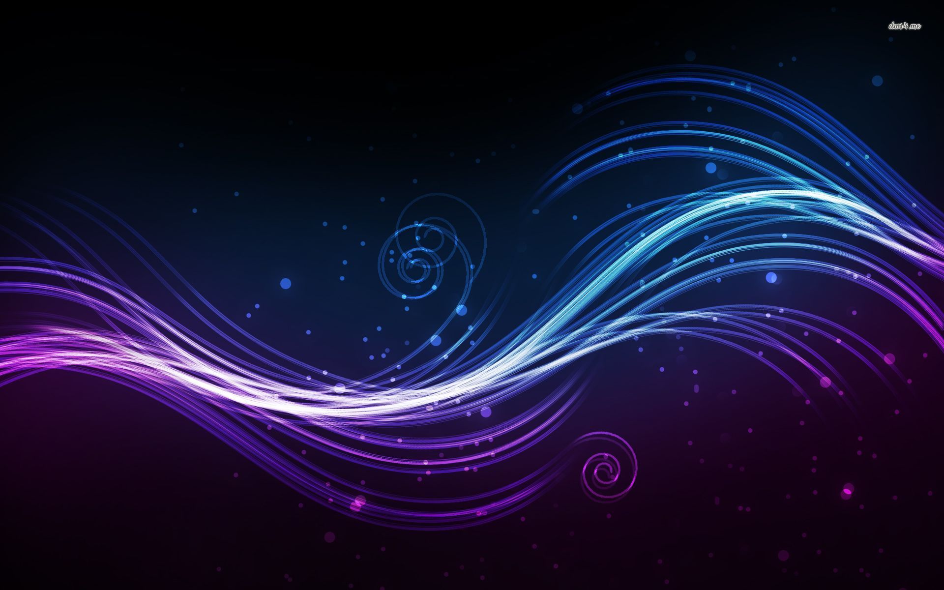 Purple Waves, Swirls and Circles wallpaper - Abstract wallpapers - #5244