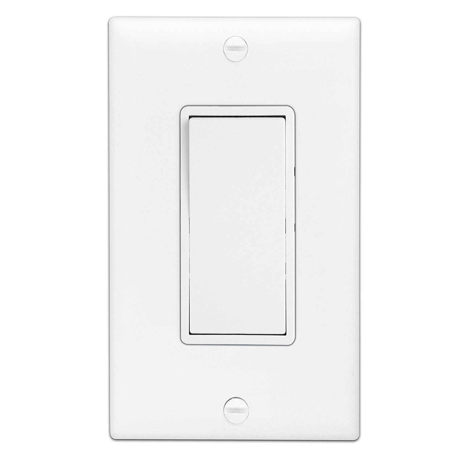 Enerlites 91150-WWP-10PCS Decorator 15A Light Switch with Wall Plate