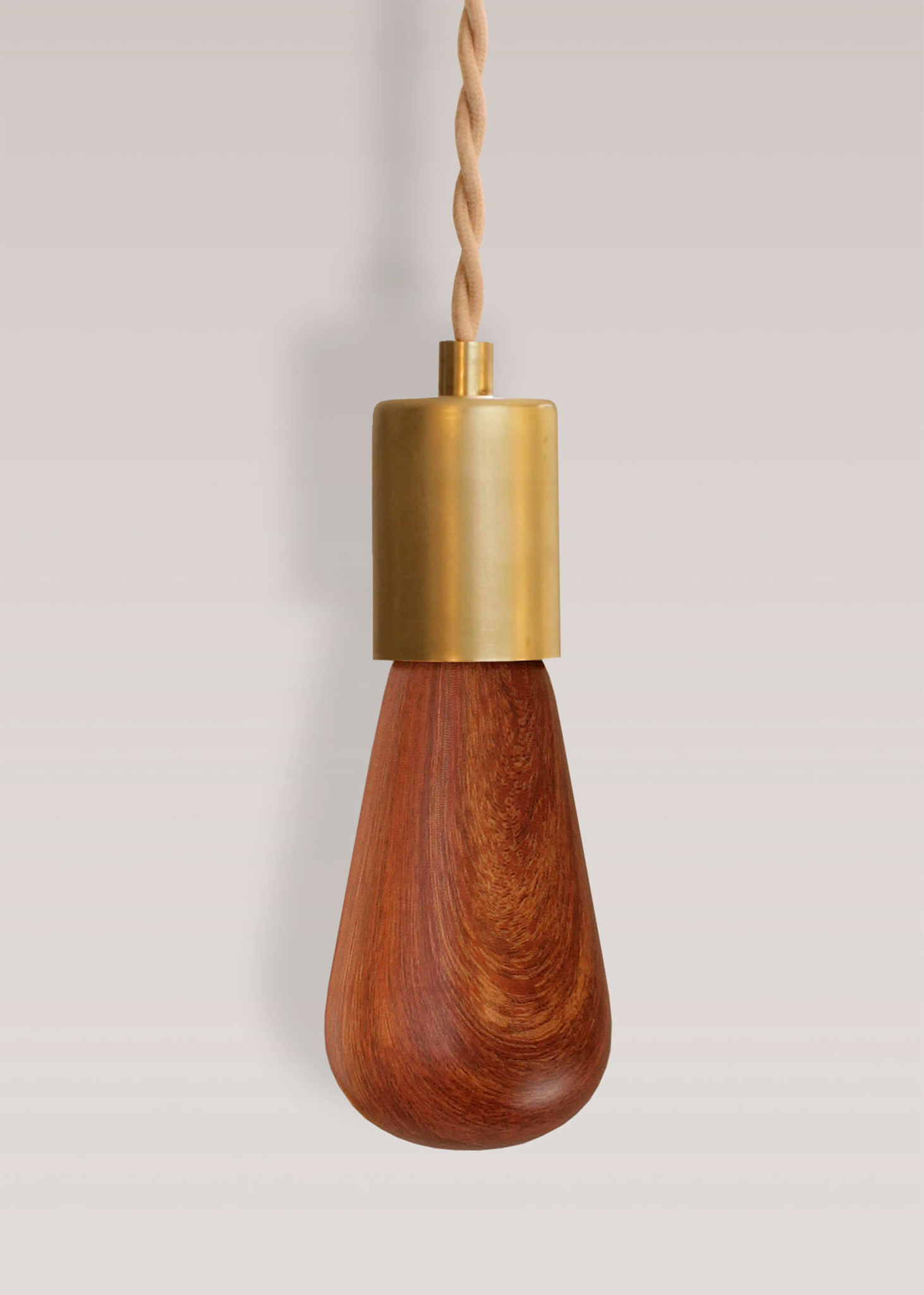 RELAMP Wood Grain LED Printed Light Bulb In Mahogany