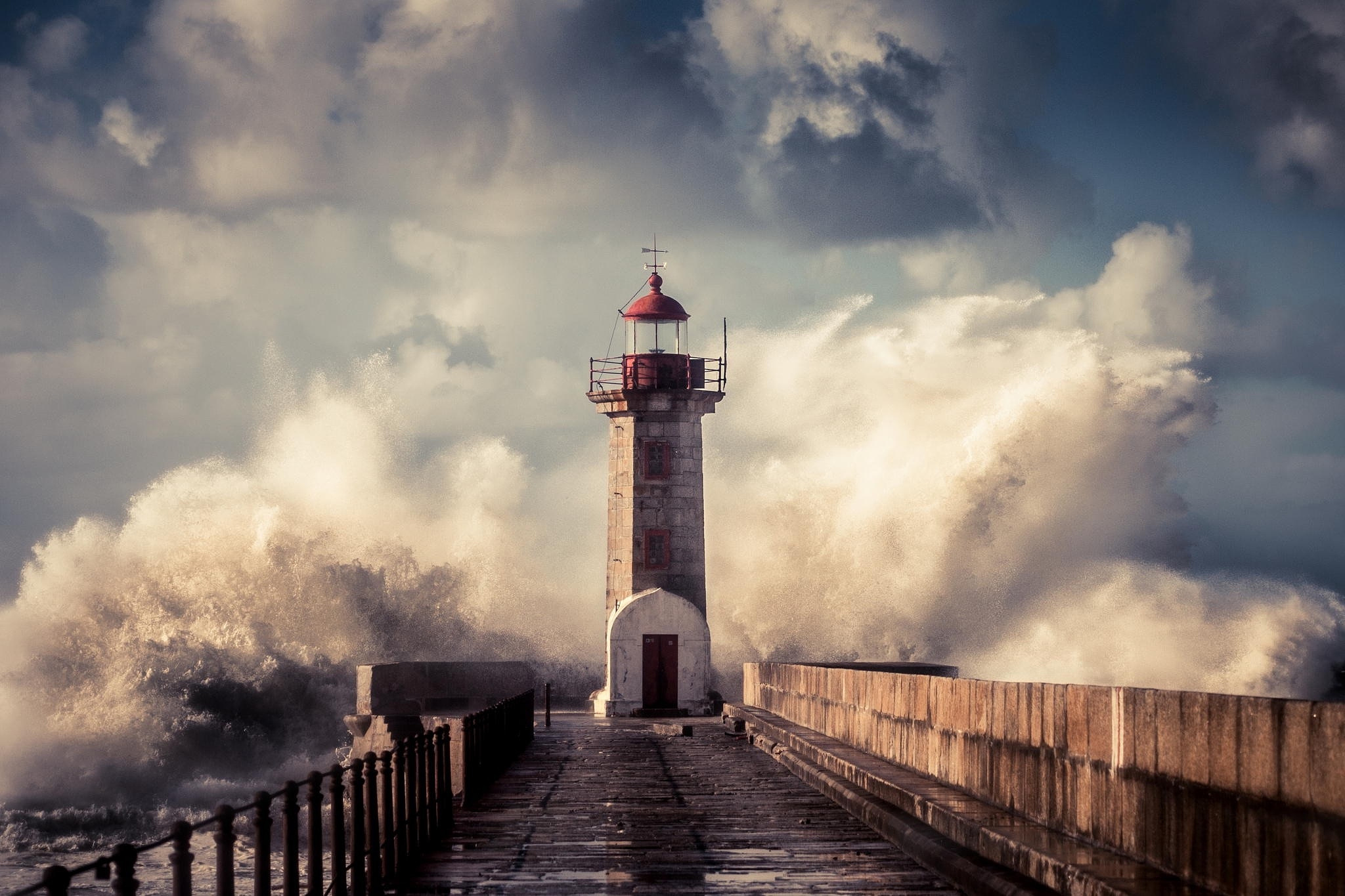 Lighthouse Storm Wallpapers Full Hd » Outdoors Wallpaper 1080p