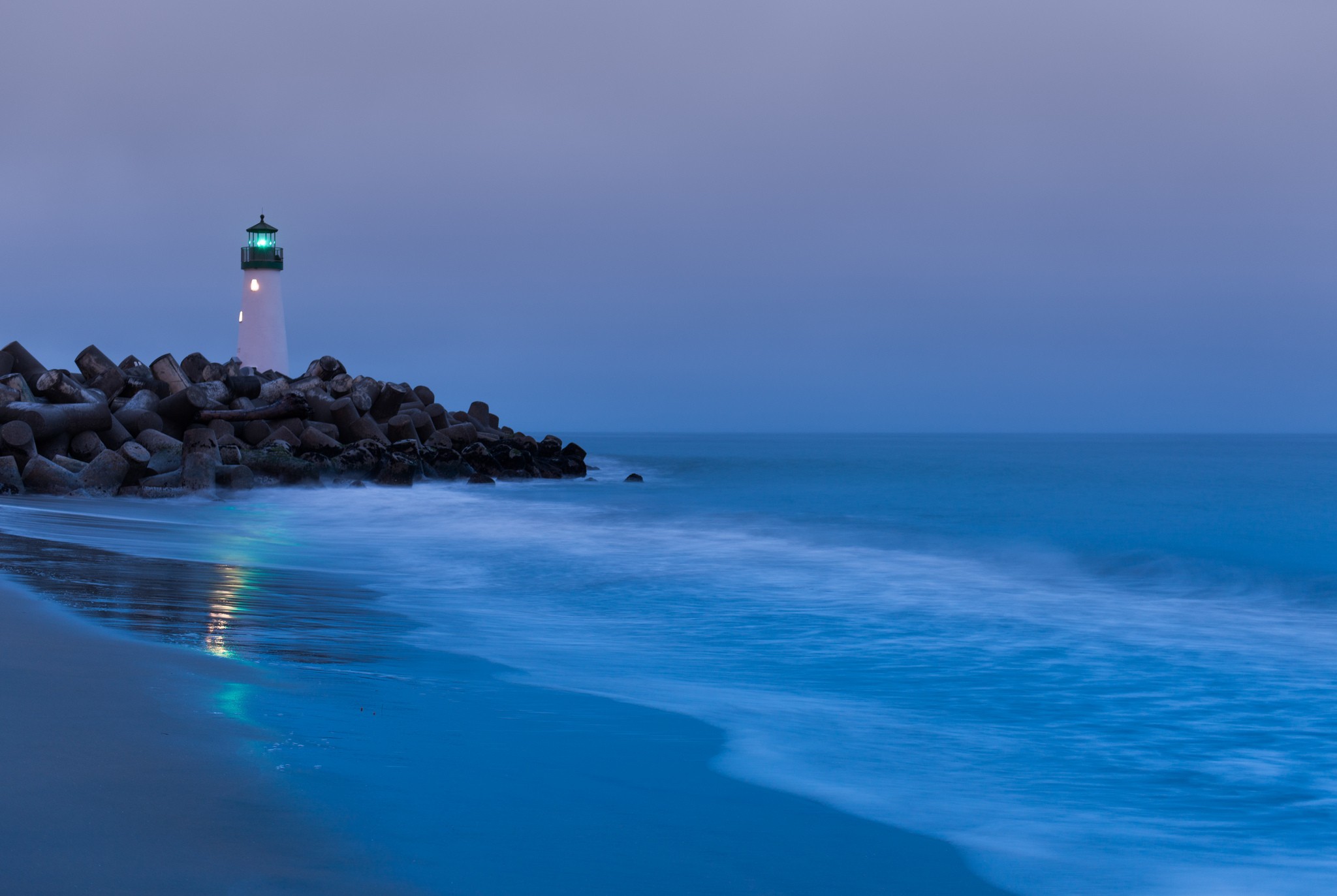 Beaches: California Surf Lighthouse Beach Light Ocean Sand Usa Rocks ...