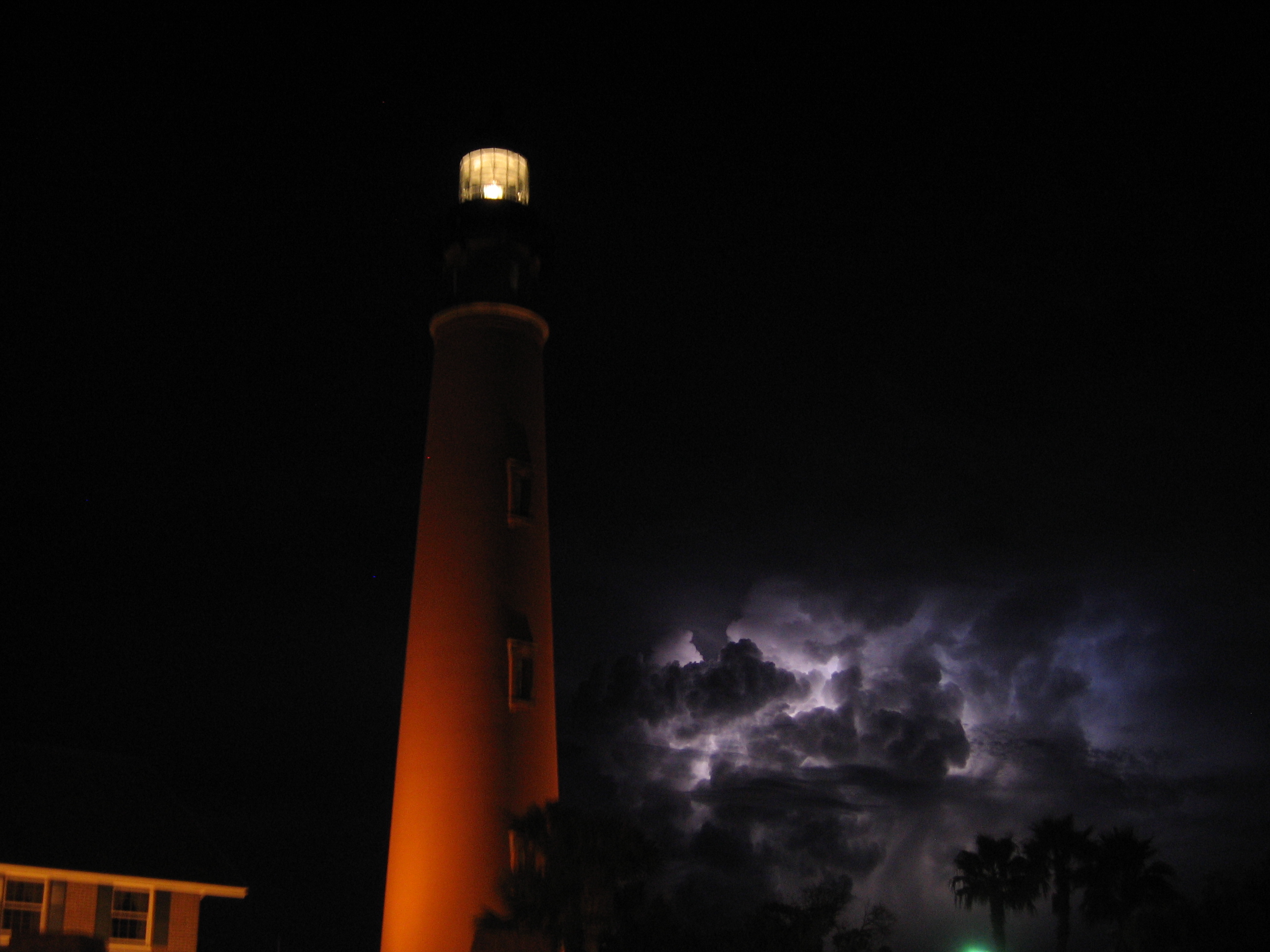 Ponce Inlet Lighthouse At Night