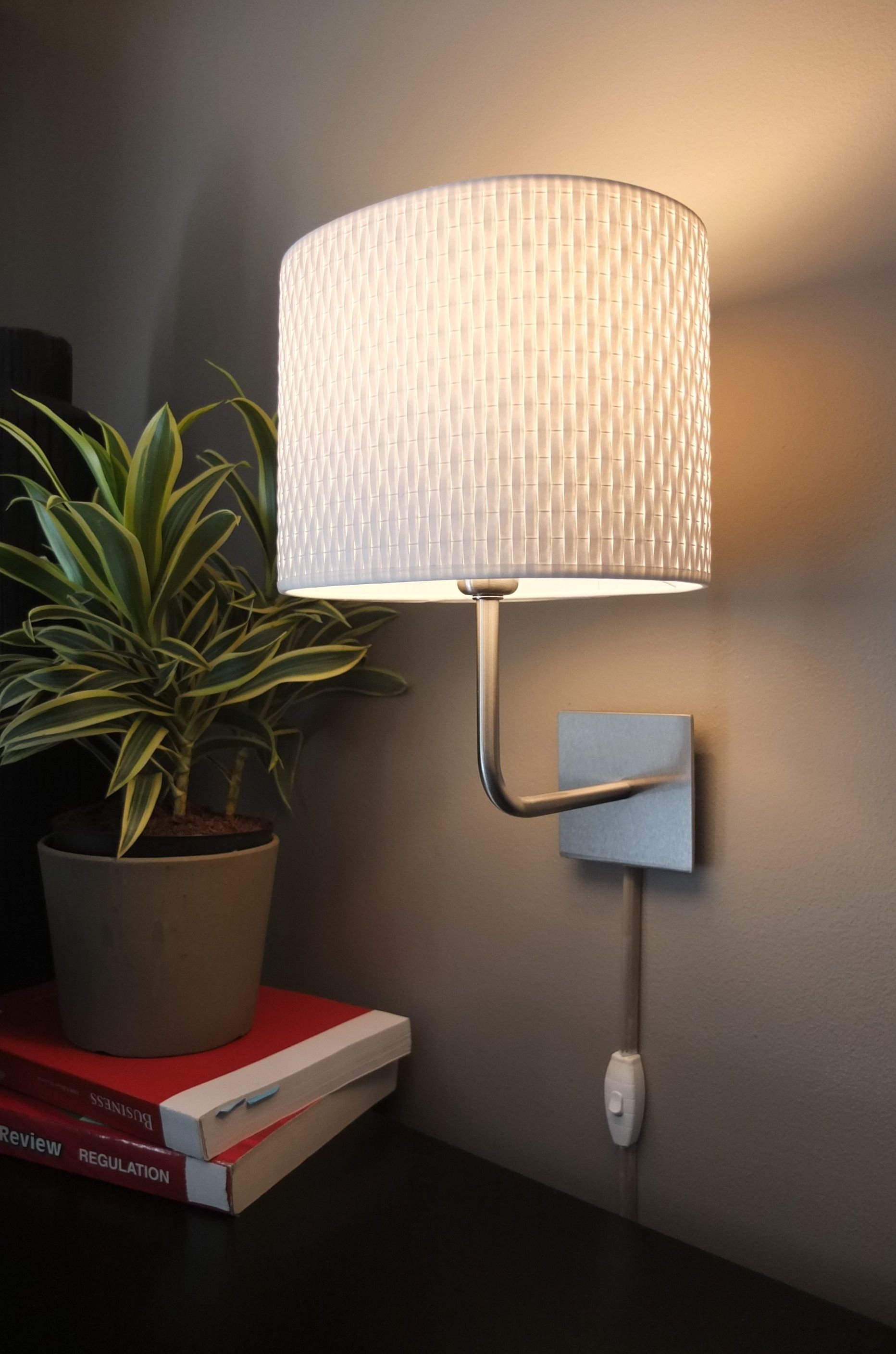 Wall-mounted IKEA lamps are an easy way to add light in a room ...