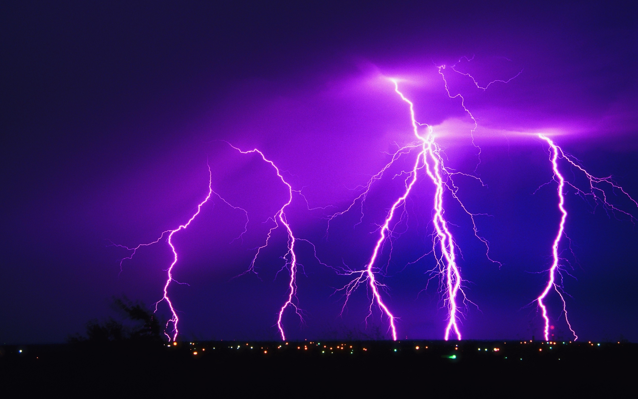 Cool Lightning Strikes HD Wallpaper, Background Images