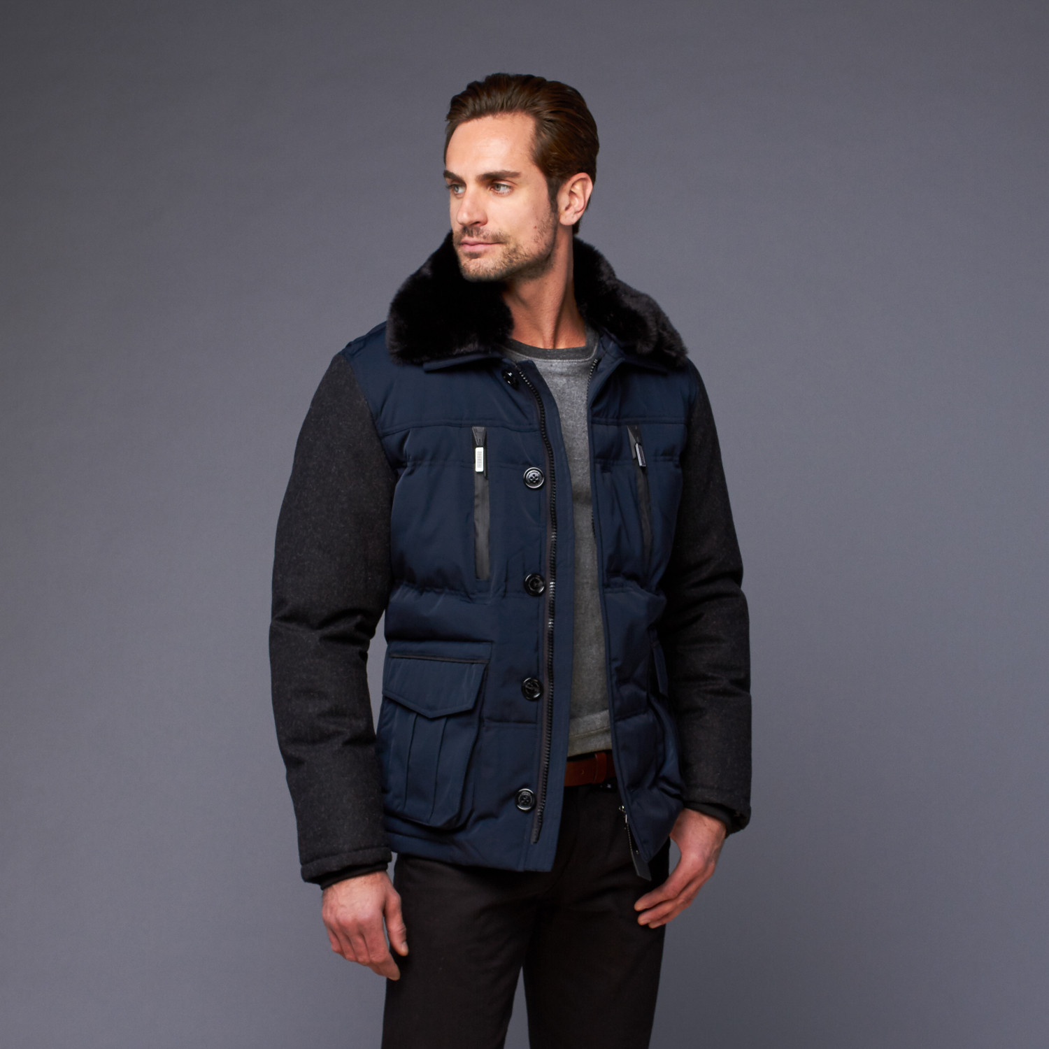 Lights of London // Piccadilly Circus Jacket // Dark Navy (S ...