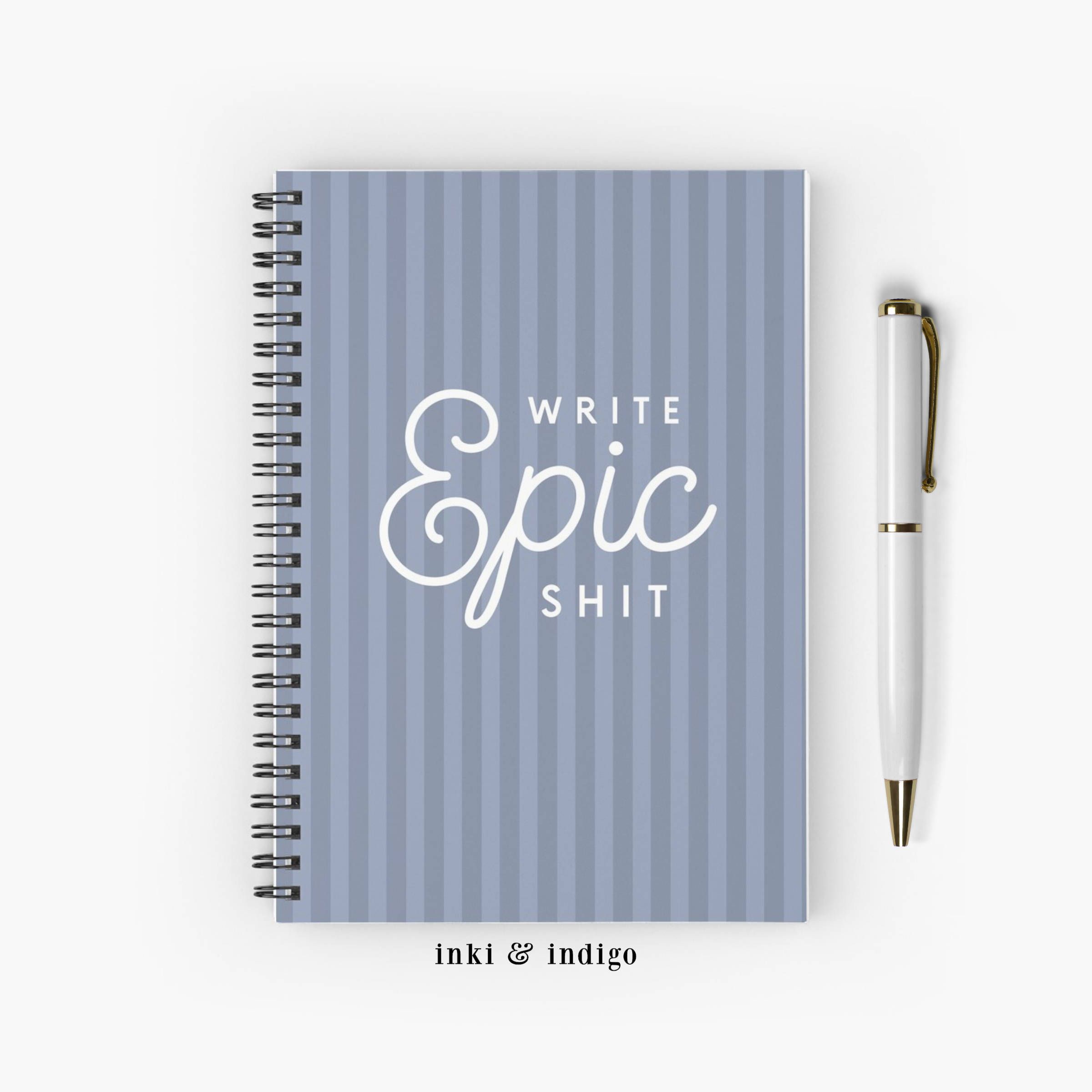 Write Epic Shit - Spiral Notebook With Lined Paper, A5 Writing ...