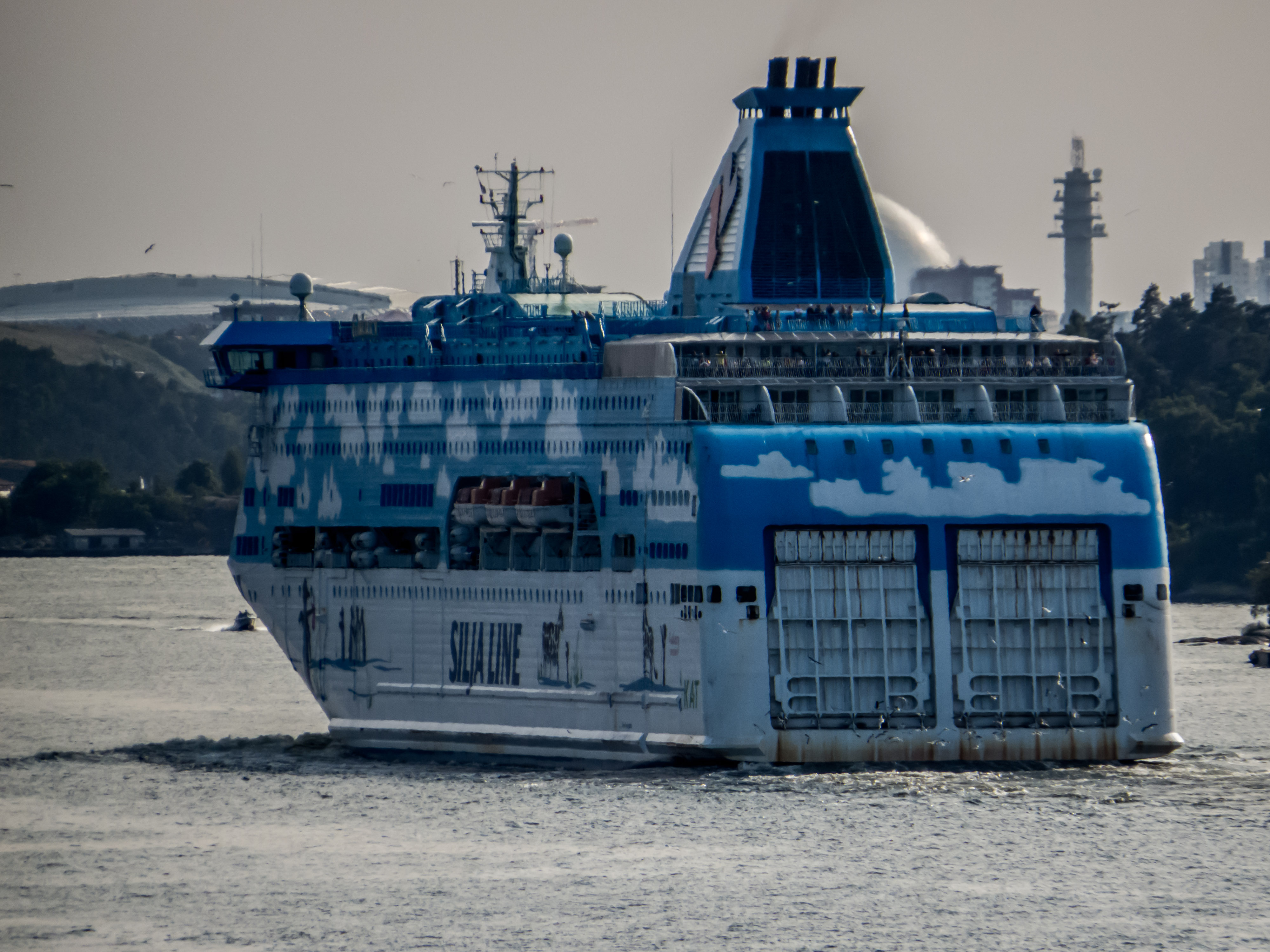 Liner, Baltic, Blue, Passenger, Sea, HQ Photo