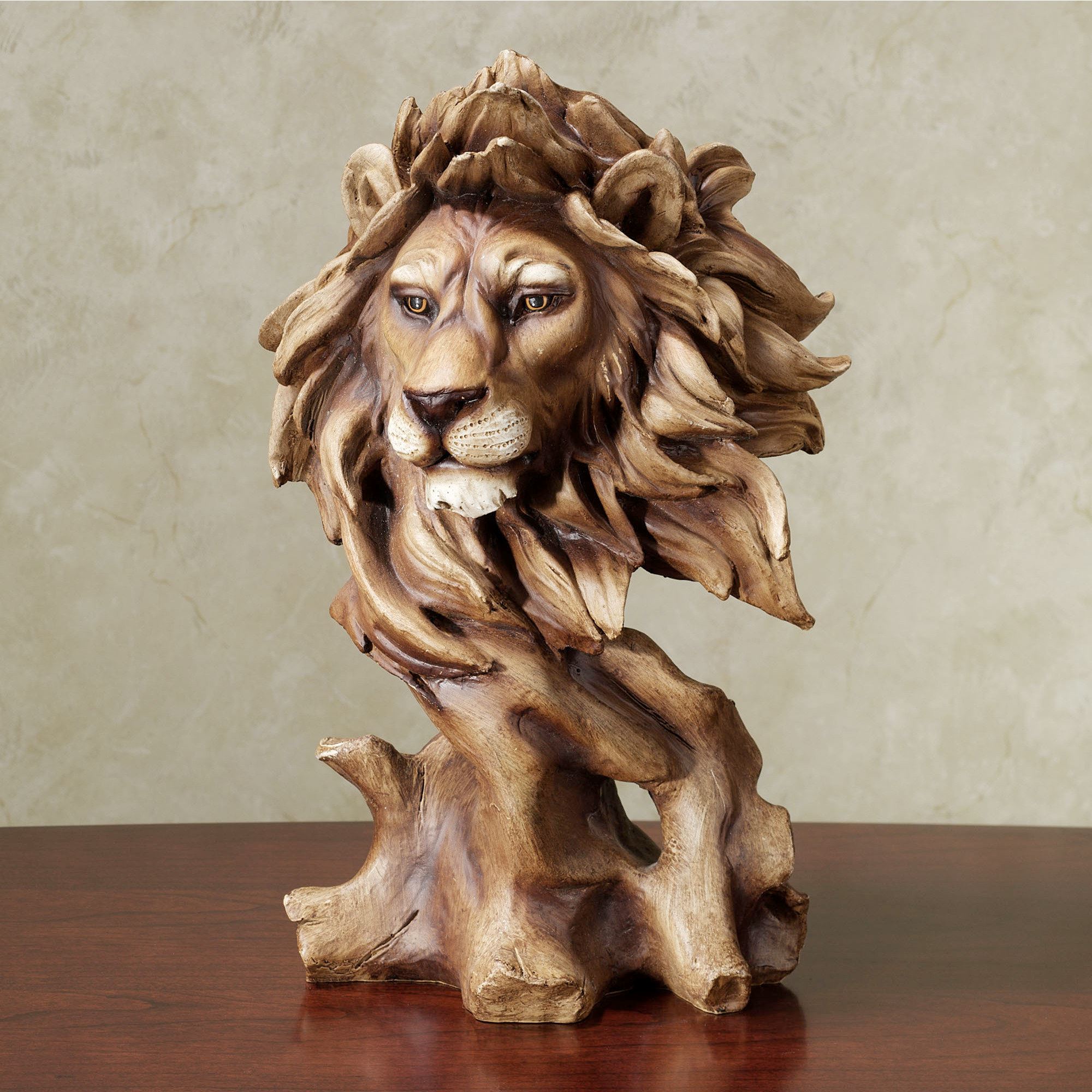 Lion Bust Sculpture