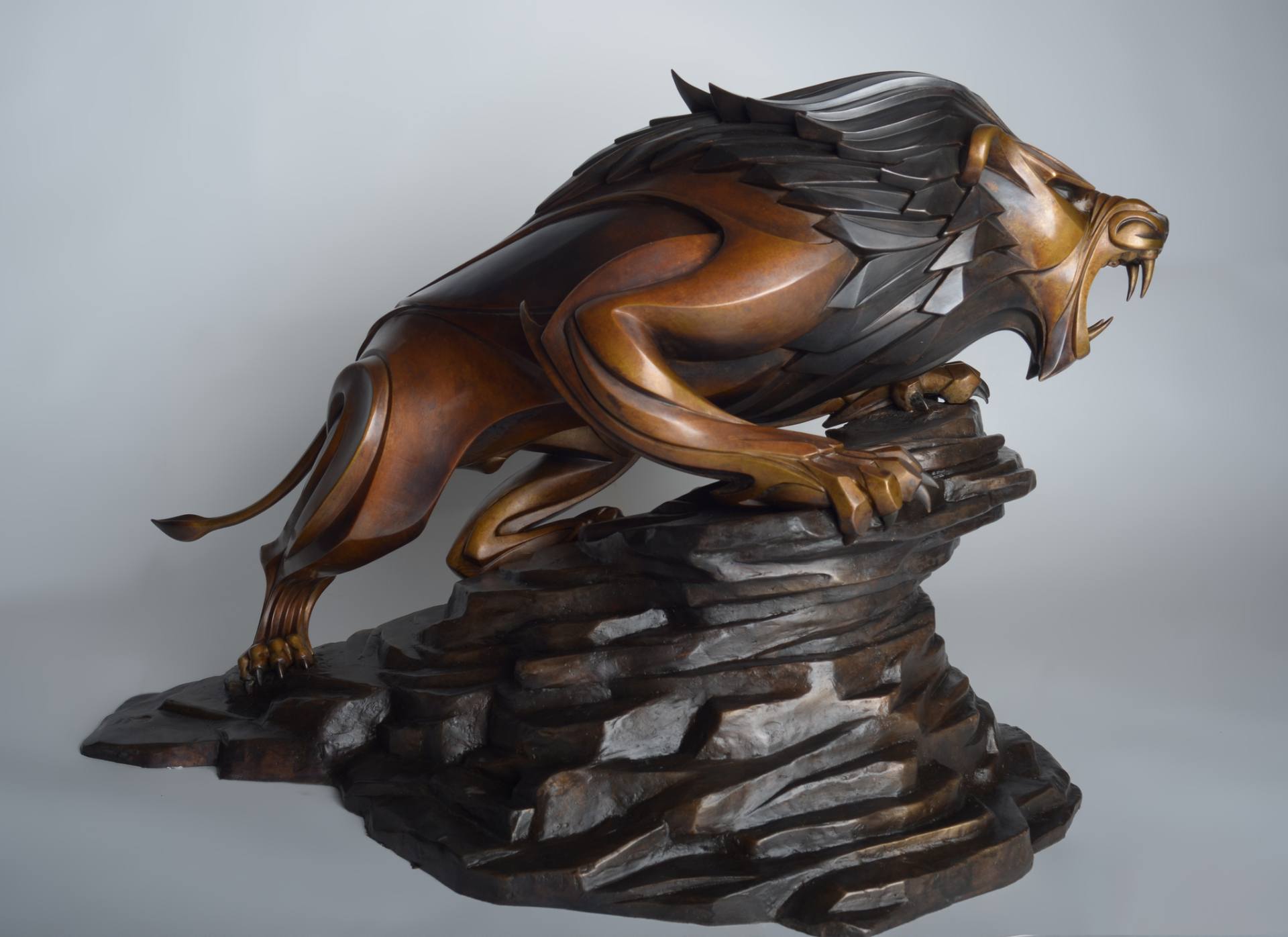 Saatchi Art: Barbary Lion Sculpture by Gleb Kriukov