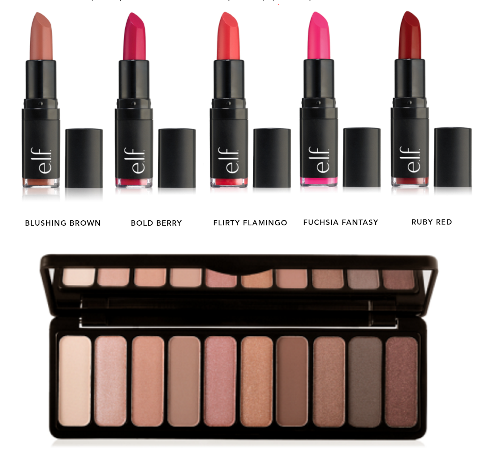 New ELF Velvet Matte Lipsticks and Rose Gold Palette | The Budget ...