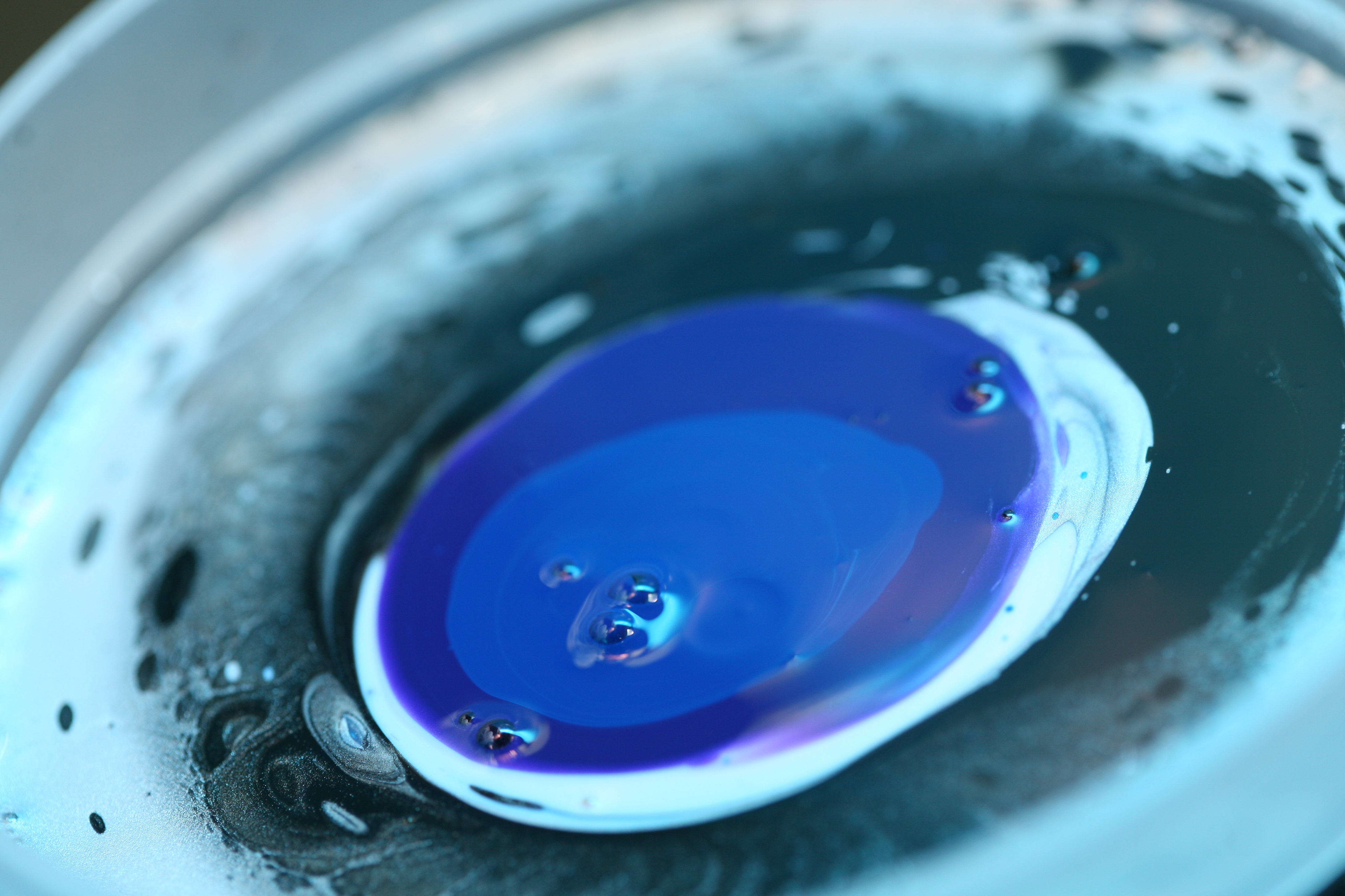 Liquid Texture, Blue, Circle, Drops, Liquid, HQ Photo