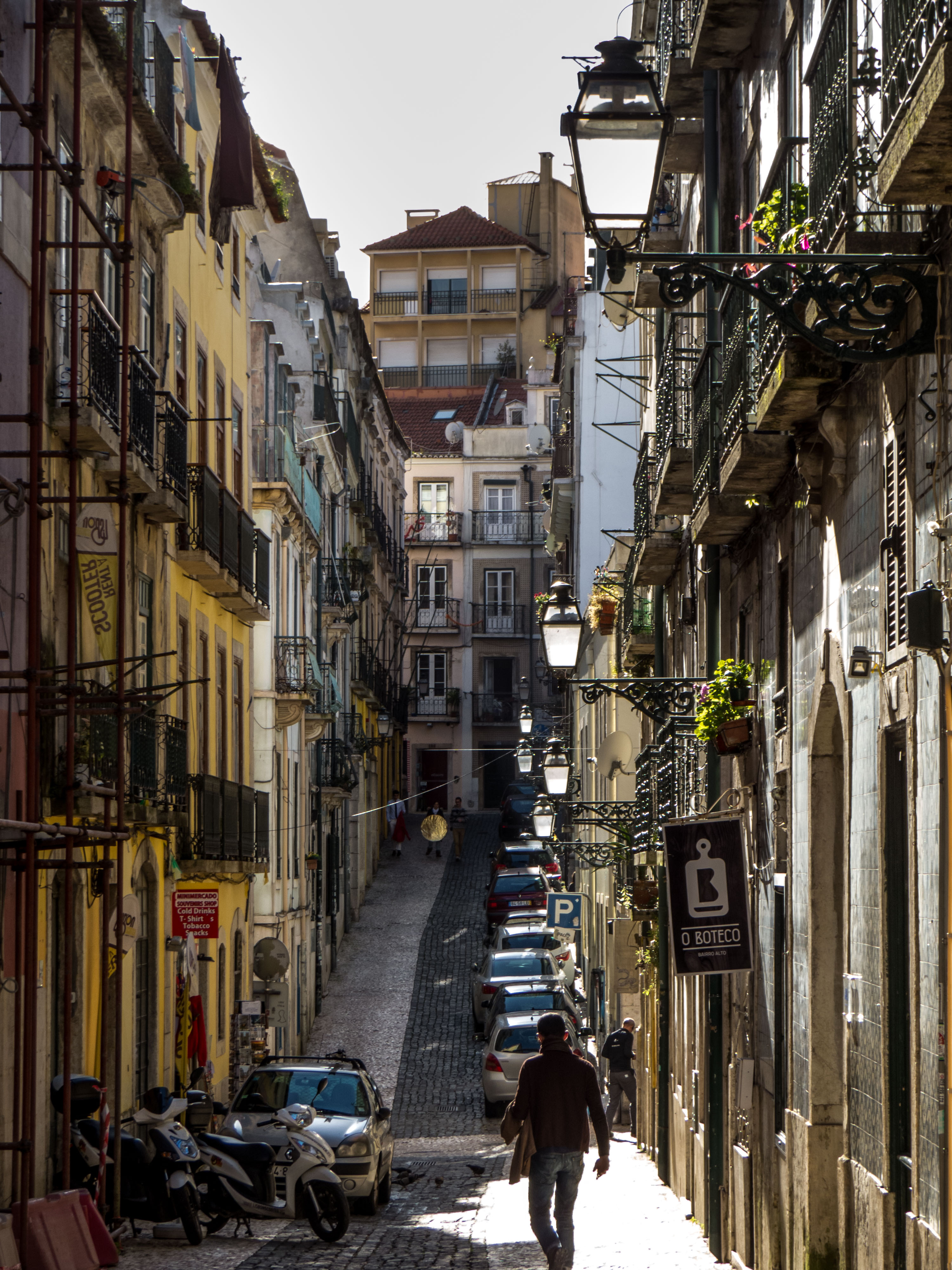 Lisbon narrow street photo