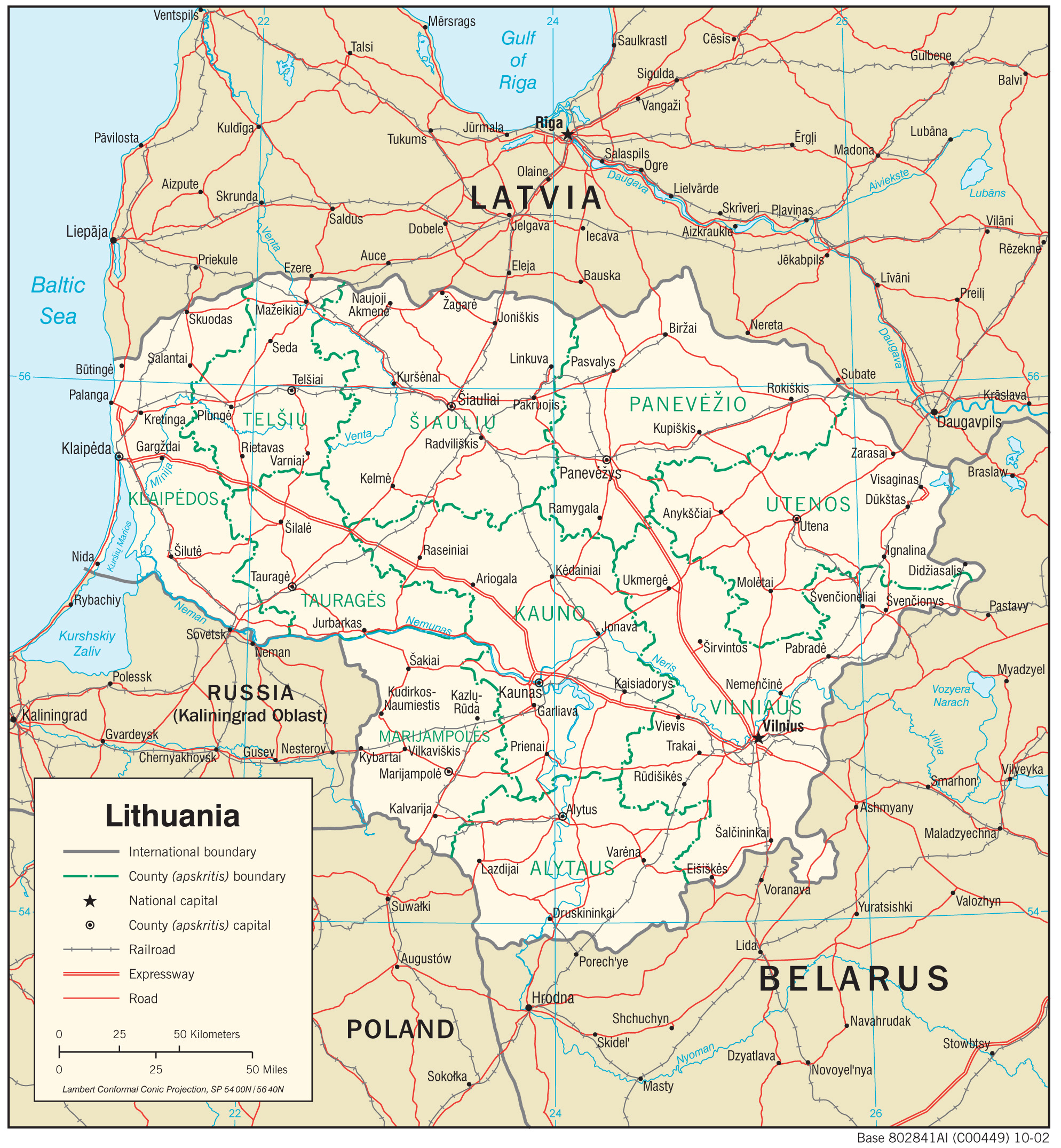 Lithuania Maps - Perry-Castañeda Map Collection - UT Library Online