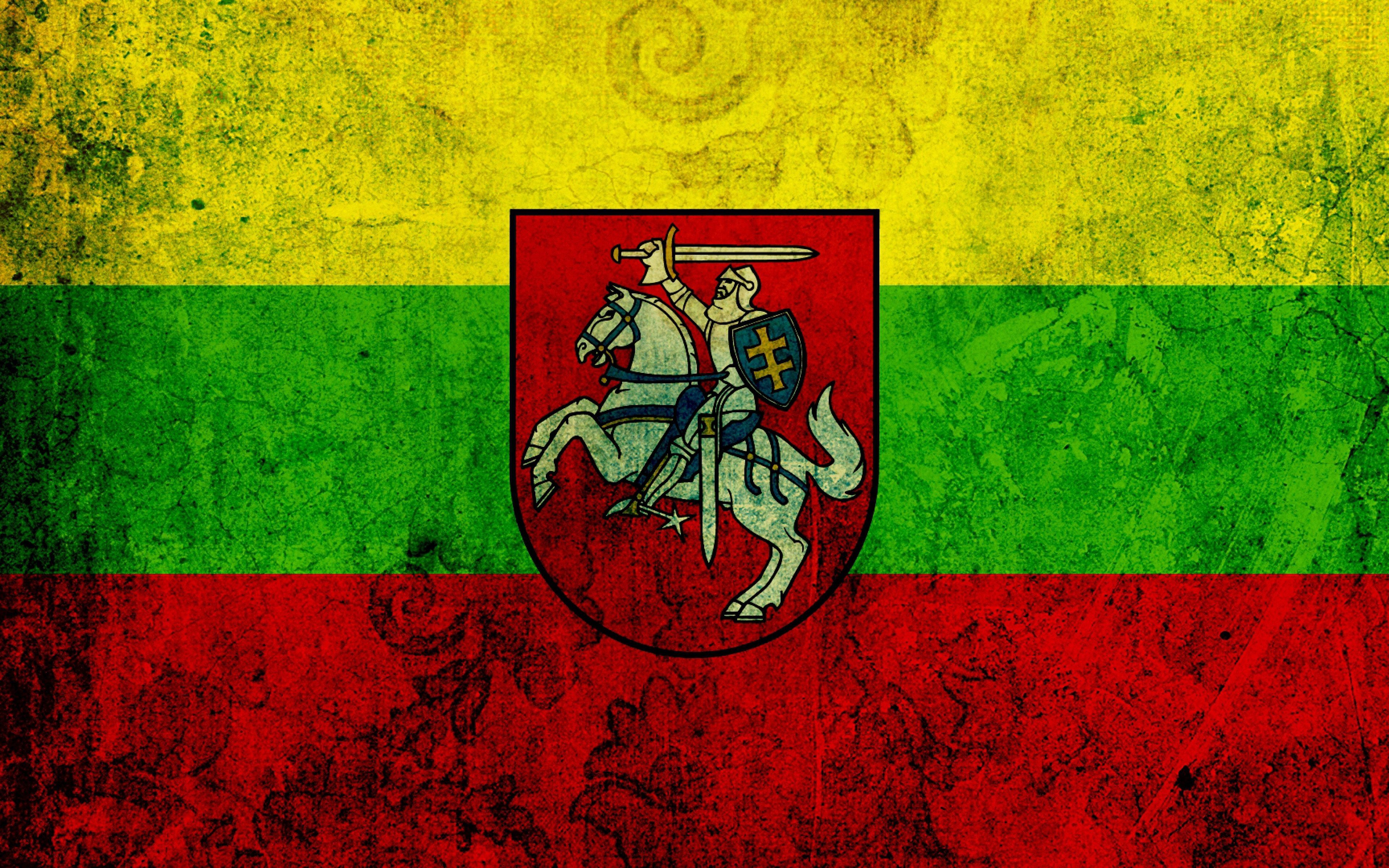 Download wallpapers Lithuanian flag, grunge, flag of Lithuania ...