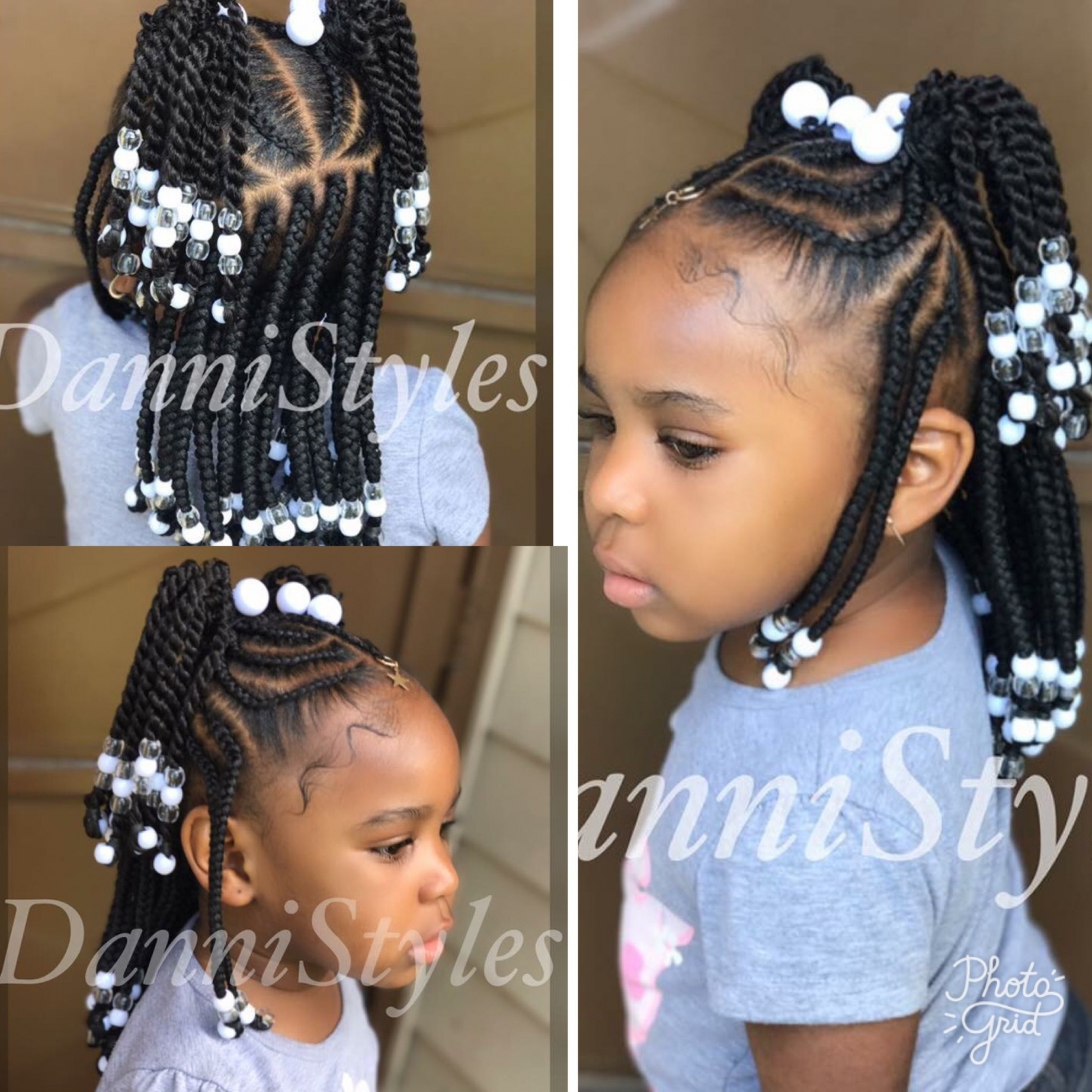 Braided Hairstyles For Black Little Girls | Justswimfl within Cute ...
