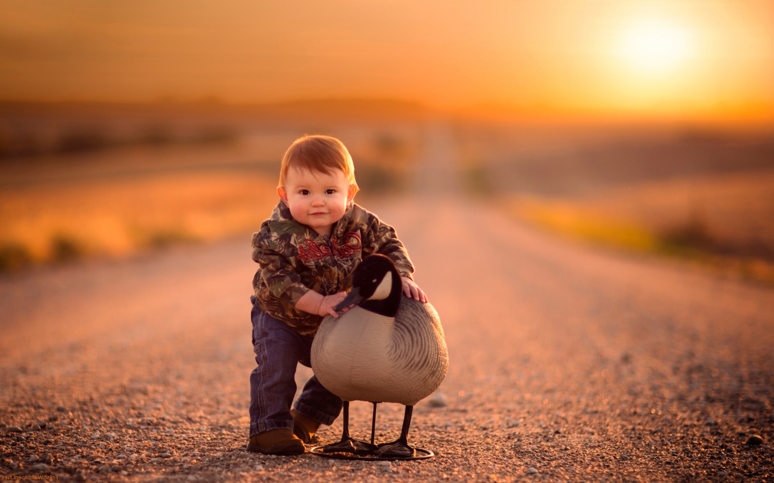 Little Boy at Road Wallpapers - New HD Wallpapers