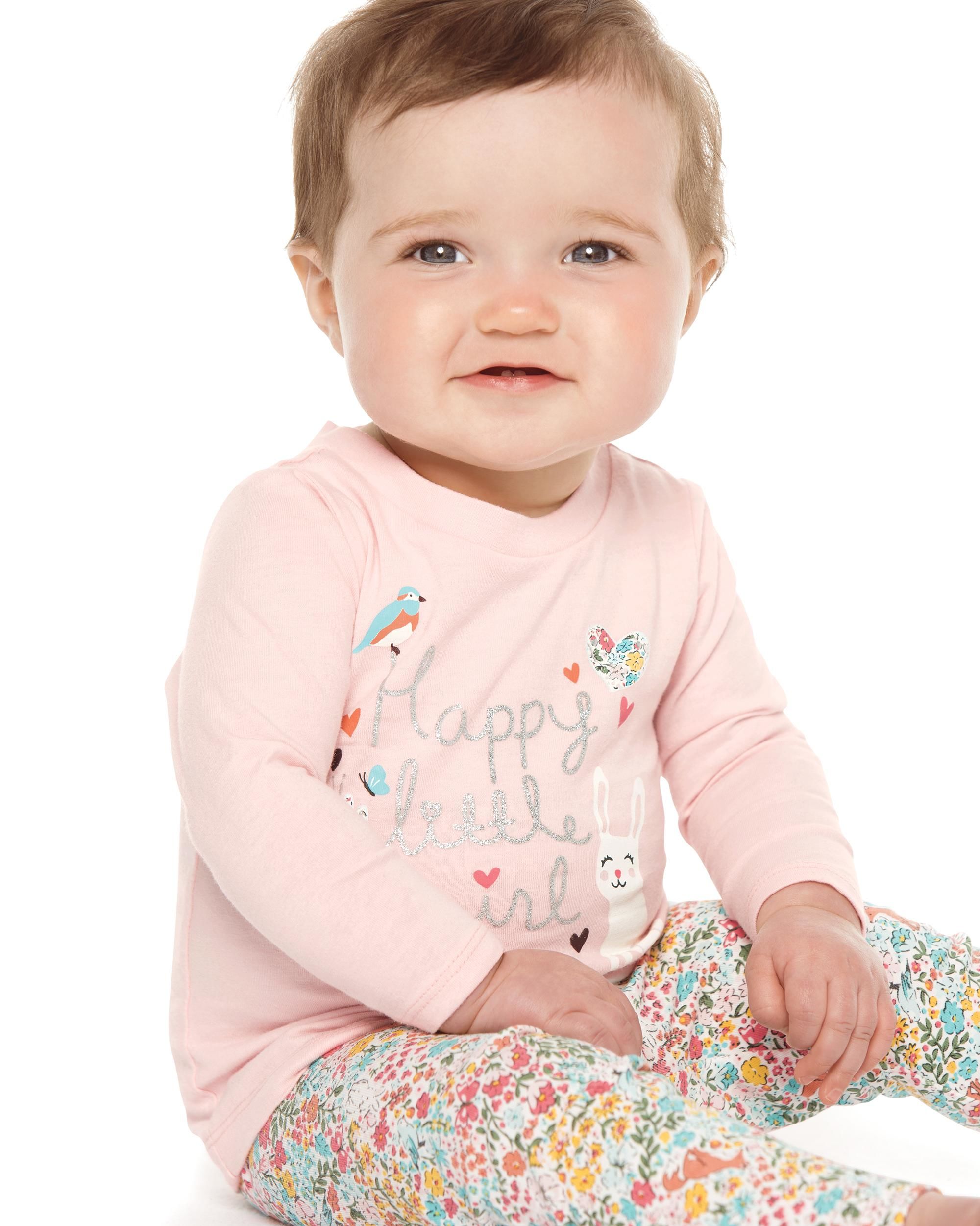 Happy Little Girl Tee | Carters.com