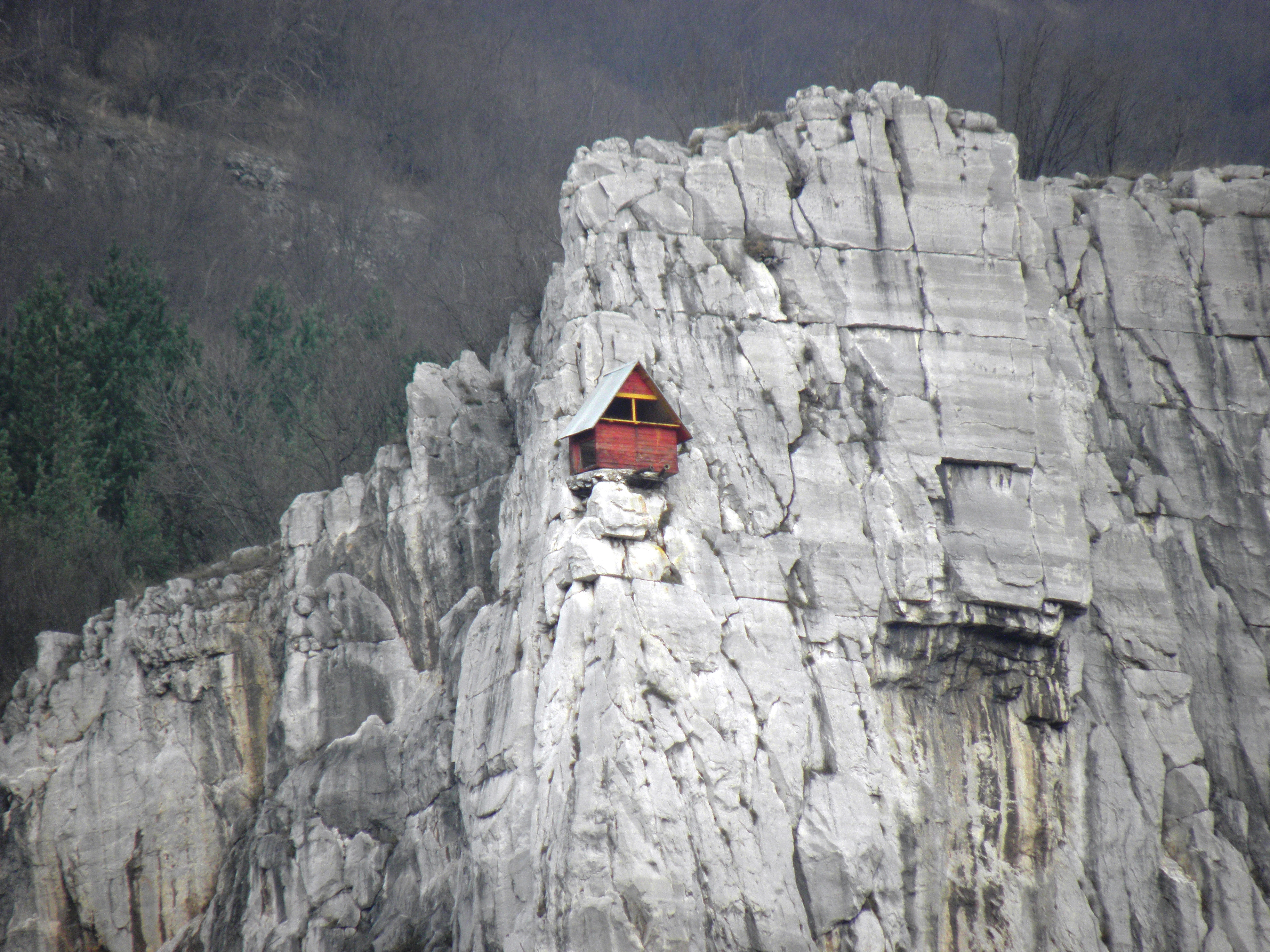 Little house on the rocks photo