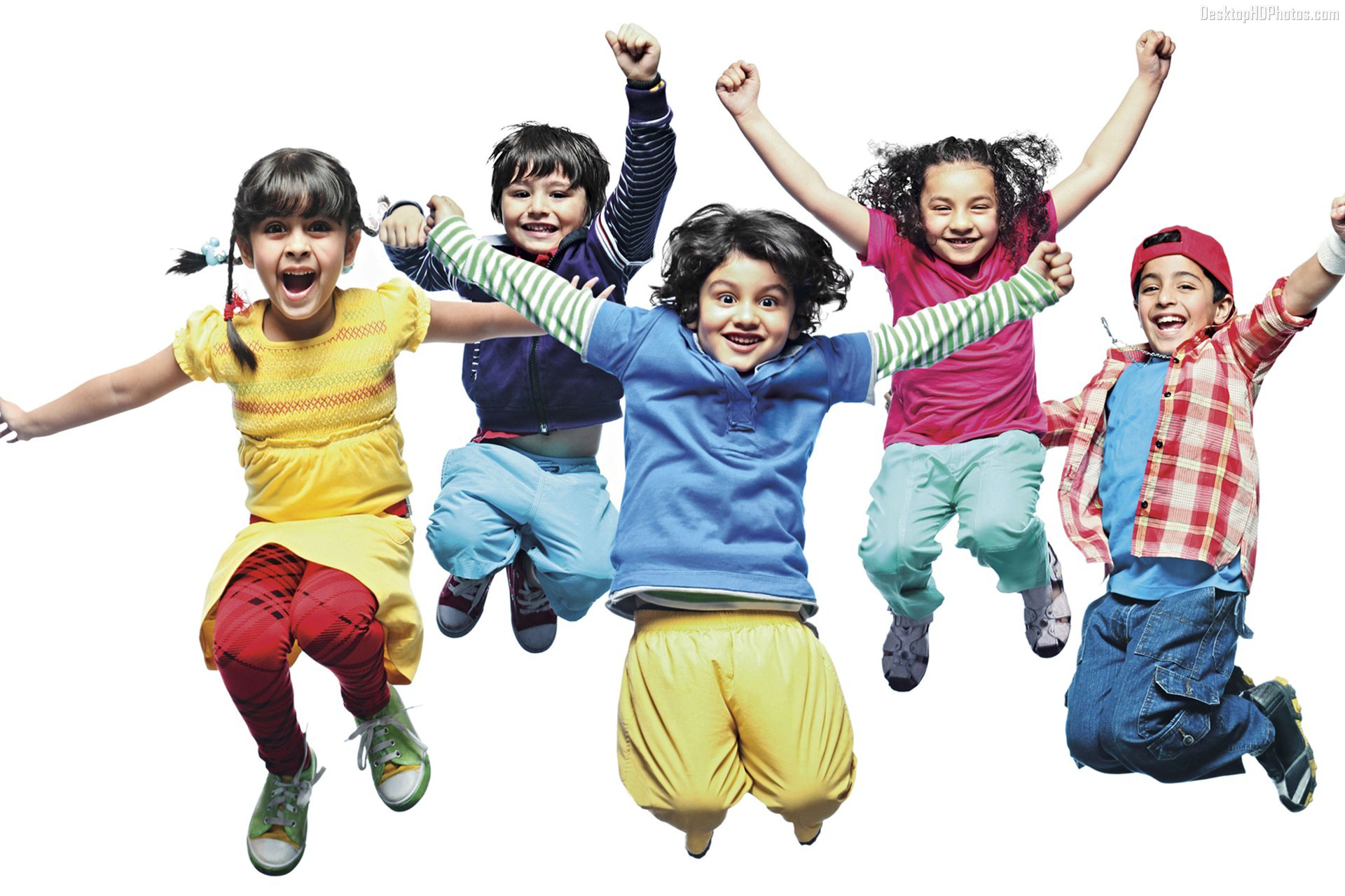 Happy Little Kids Jumping And Dancing | Free Images at Clker.com ...
