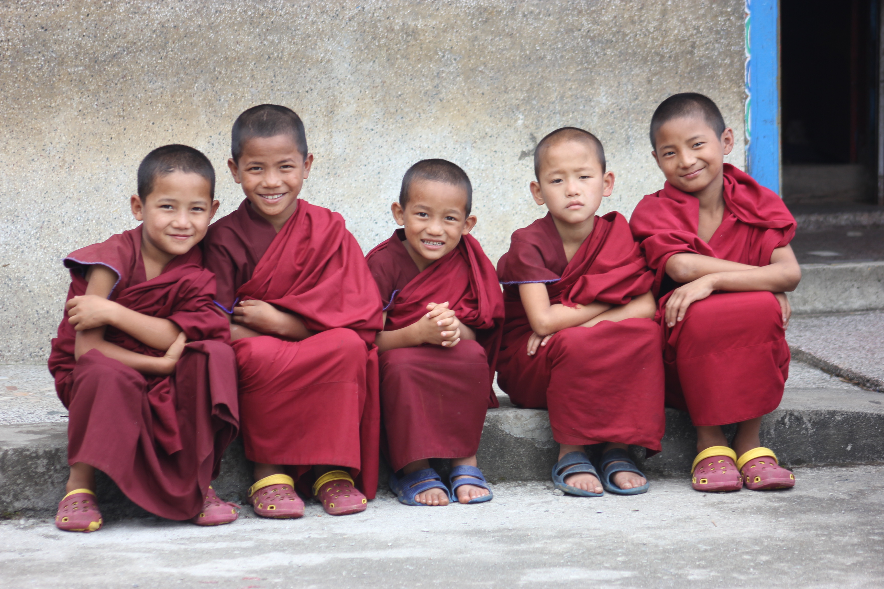 Small Monks at Kewzing Bon Monastery – South Sikkim | Little Big Man ...